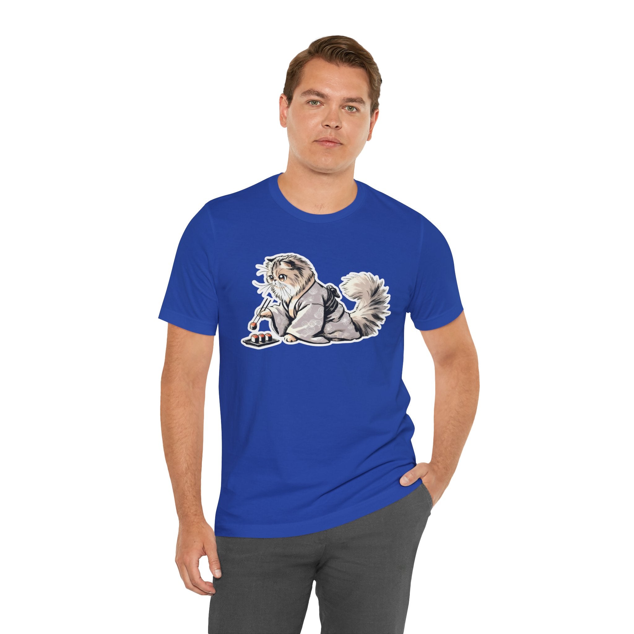 Sushi Cat Chopsticks Shirt - Cute Japanese Tee