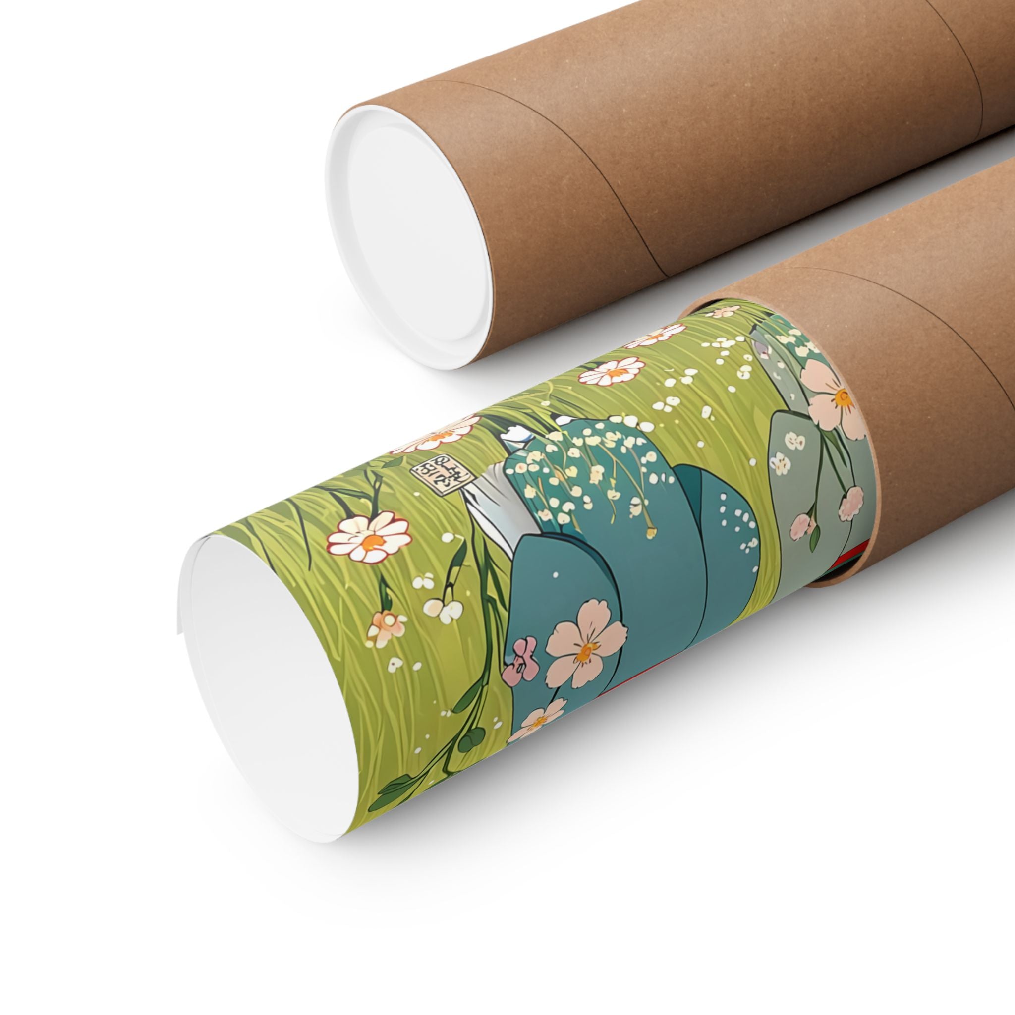 Three Black Cats in Kimonos – Wall Art 🐾🌸