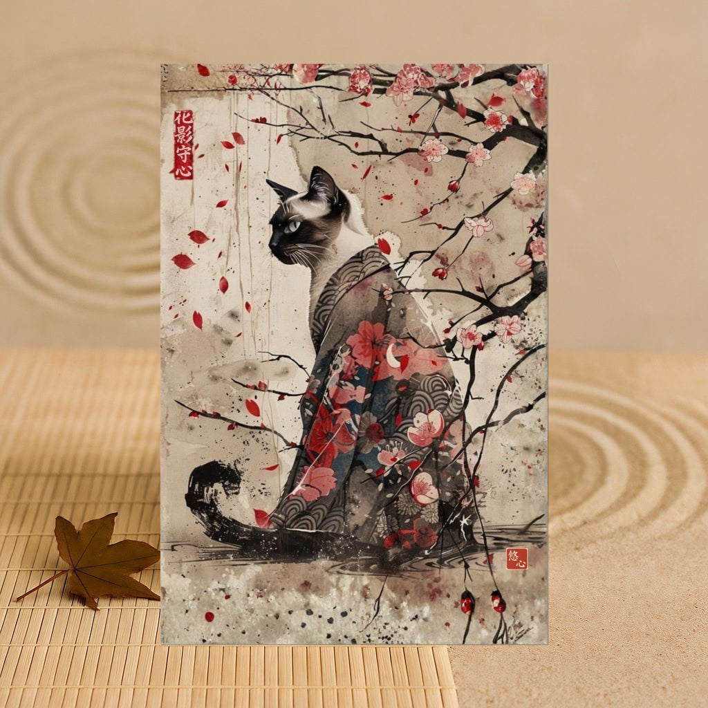 Heart that Guards the Shadow of Flowers - 花影守心 - Poster Wall Art