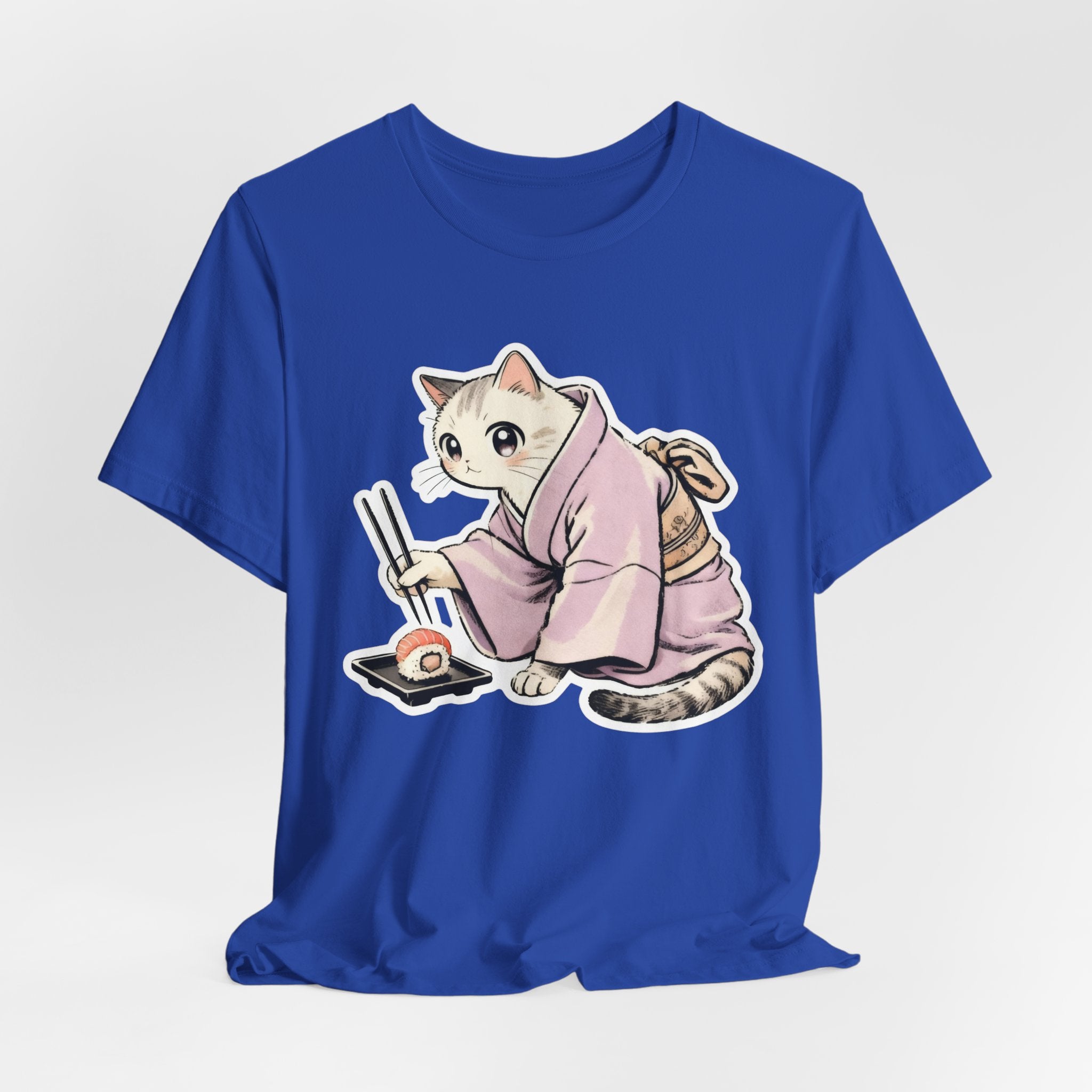 Sushi Cat Shirt - Japanese Kimono Cat Tee