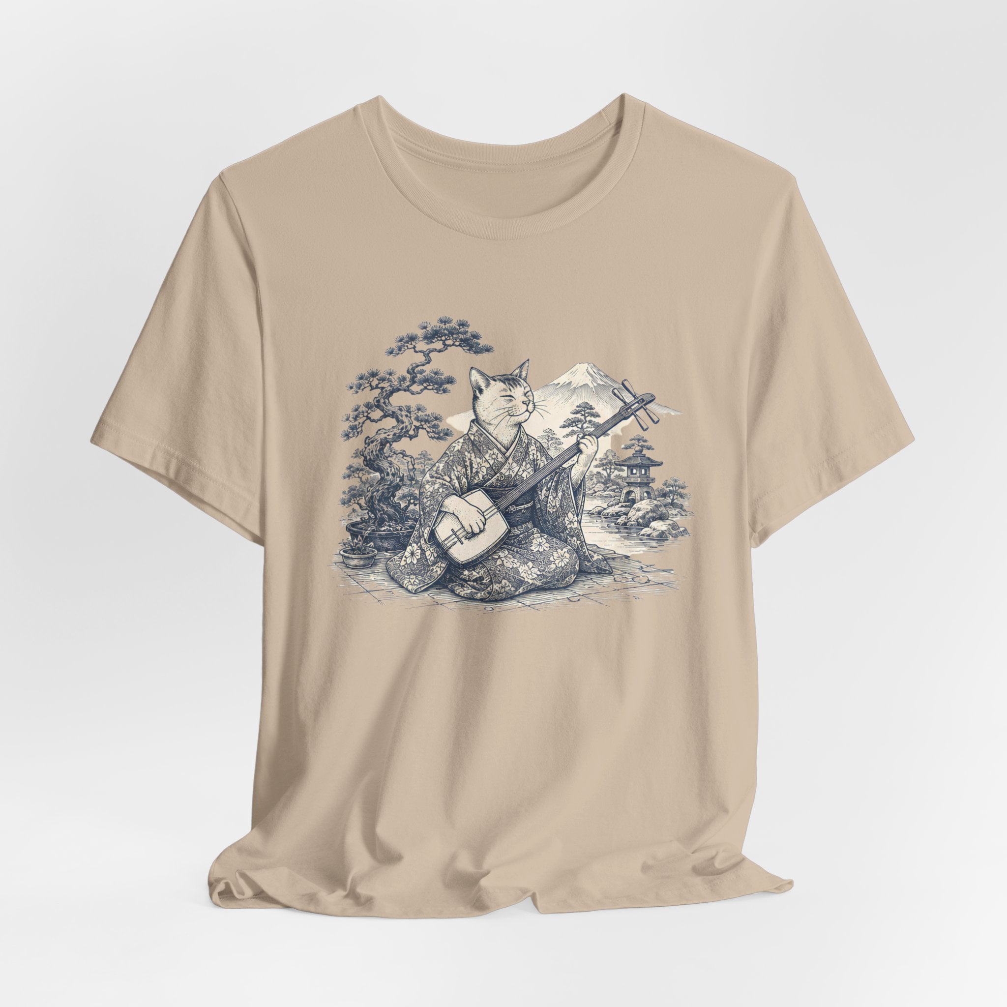Foxy Banjo Graphic Tee — Vintage Fox Playing Banjo Nature T-Shirt