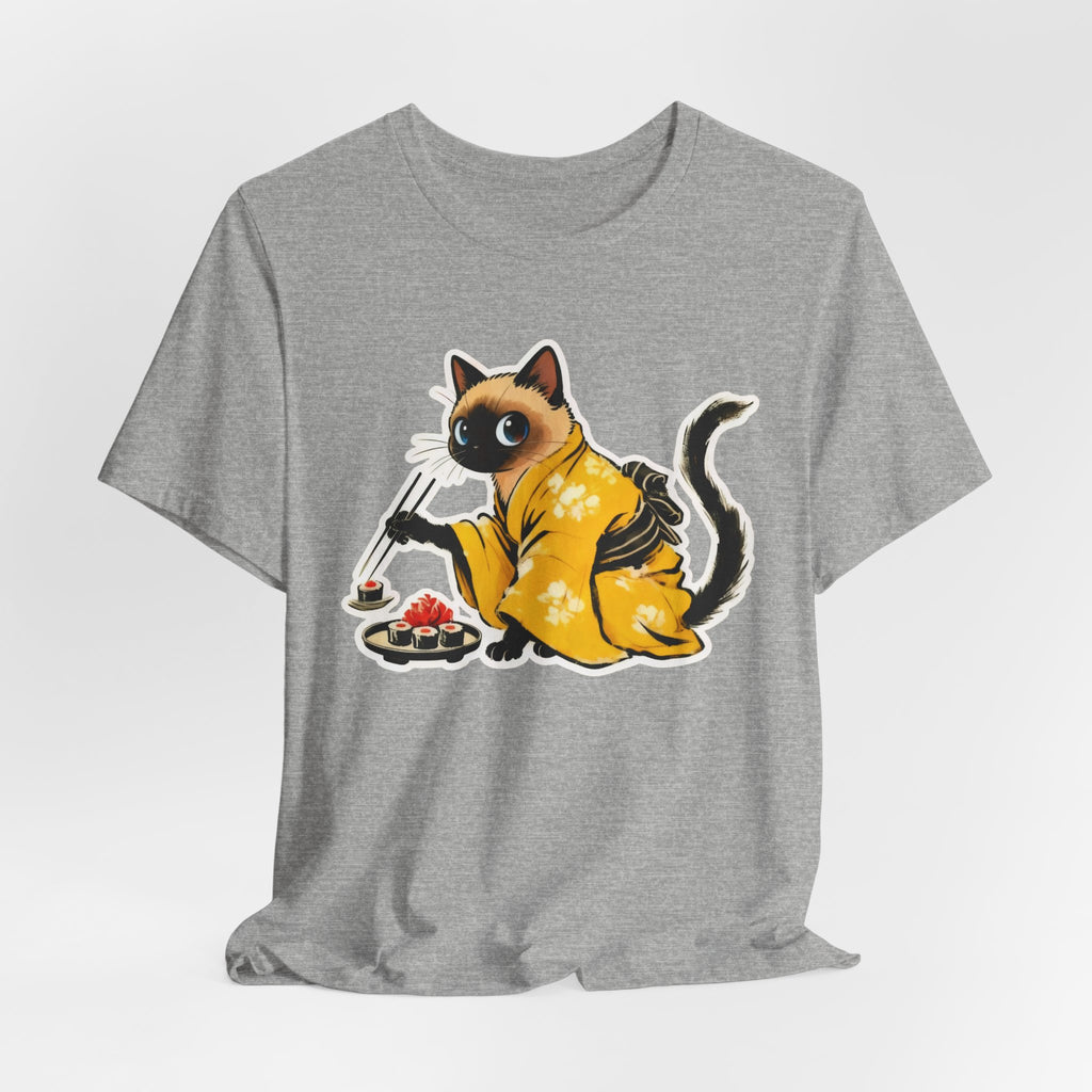 Kawaii Sushi Cat Tee - Japanese Cat Shirt