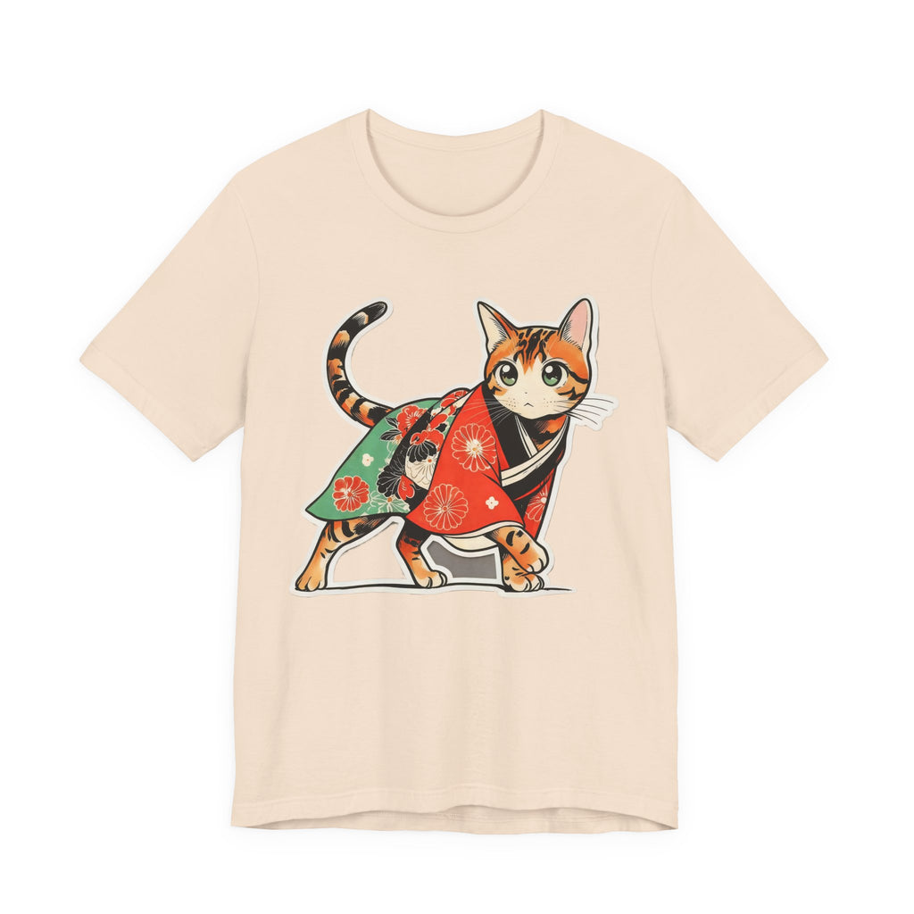 Japanese Kimono Cat Shirt Soft Calm Tee
