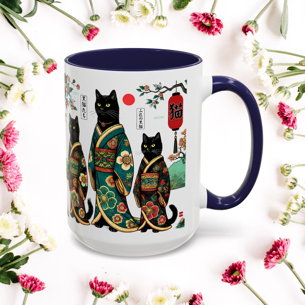 Black Cats Mug, 11-15oz