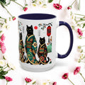 Black Cats Mug - 11-15oz Ceramic Coffee Cup for Cat Lovers