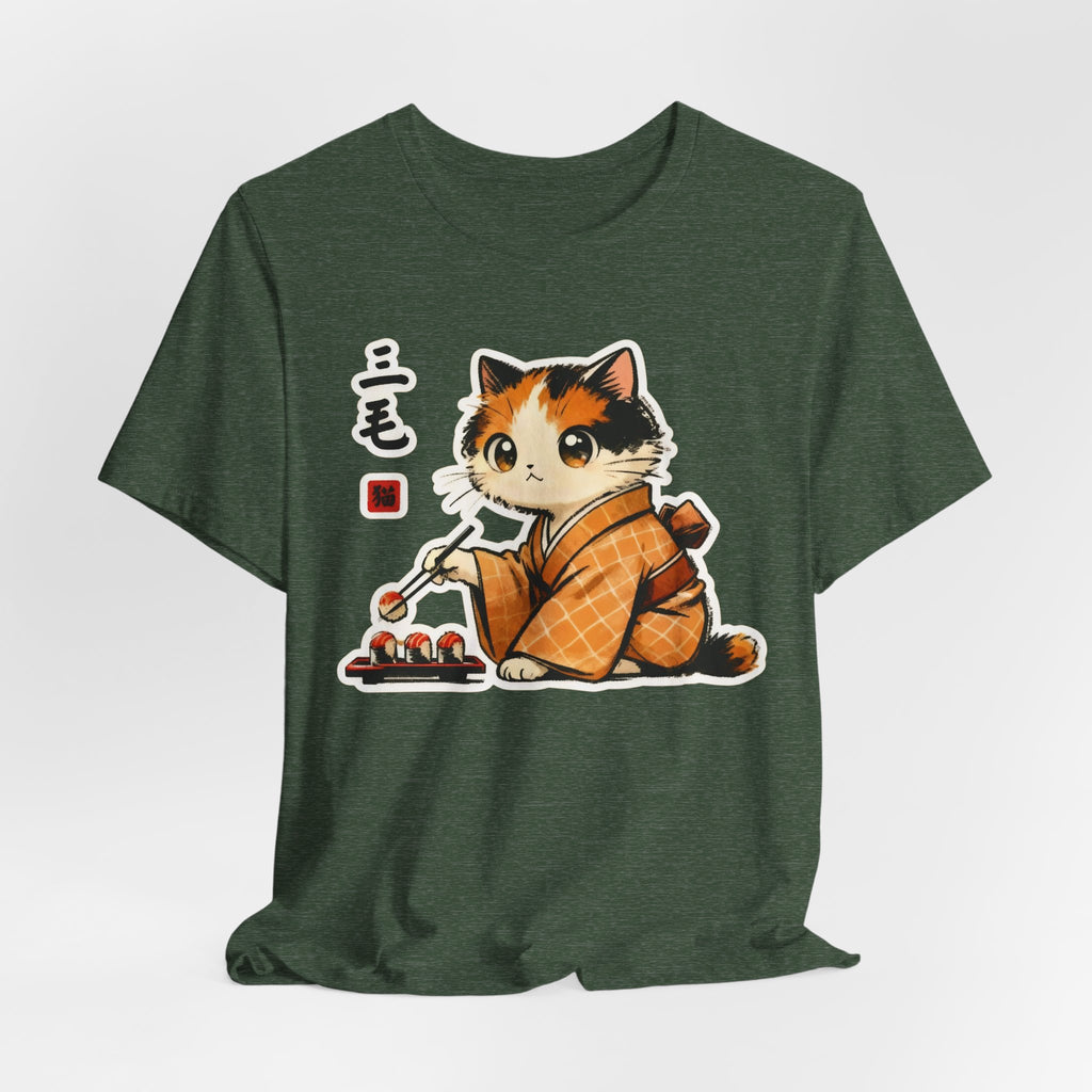 Sushi Kimono Cat Shirt - Cute Japanese Cat T-Shirt