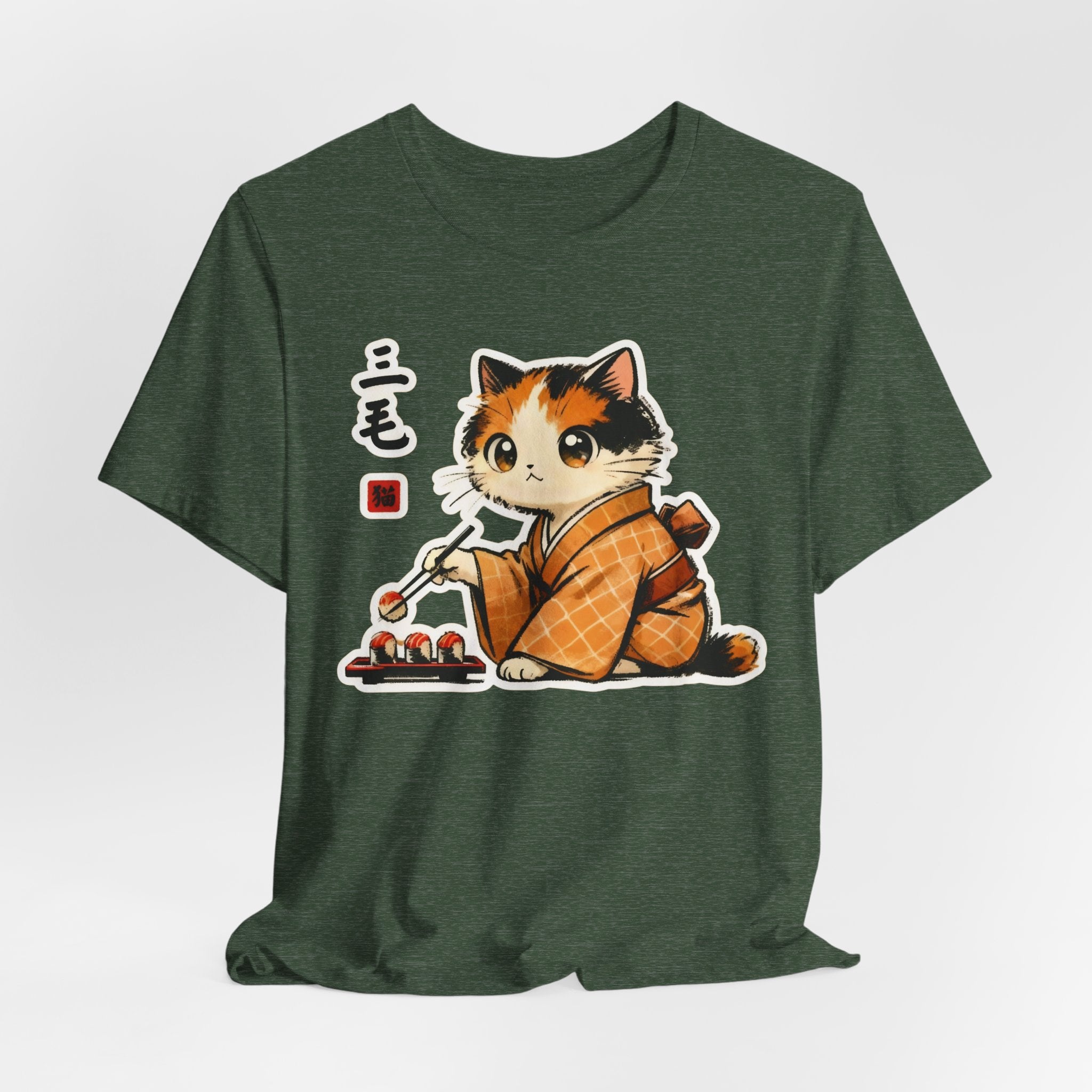 Sushi Kimono Cat Shirt - Cute Japanese Cat T-Shirt