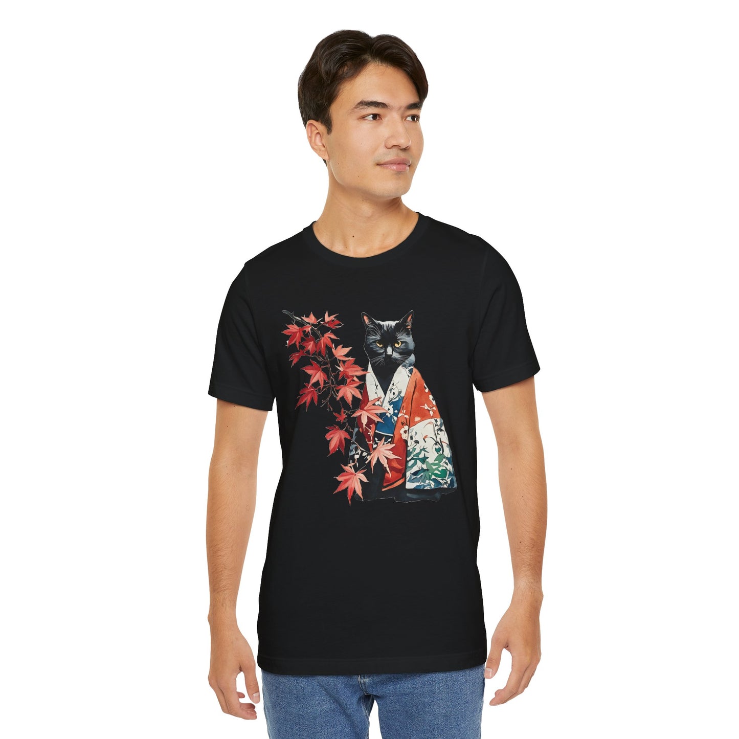 Kimono Cat Tee, Momoji Maple - Unisex