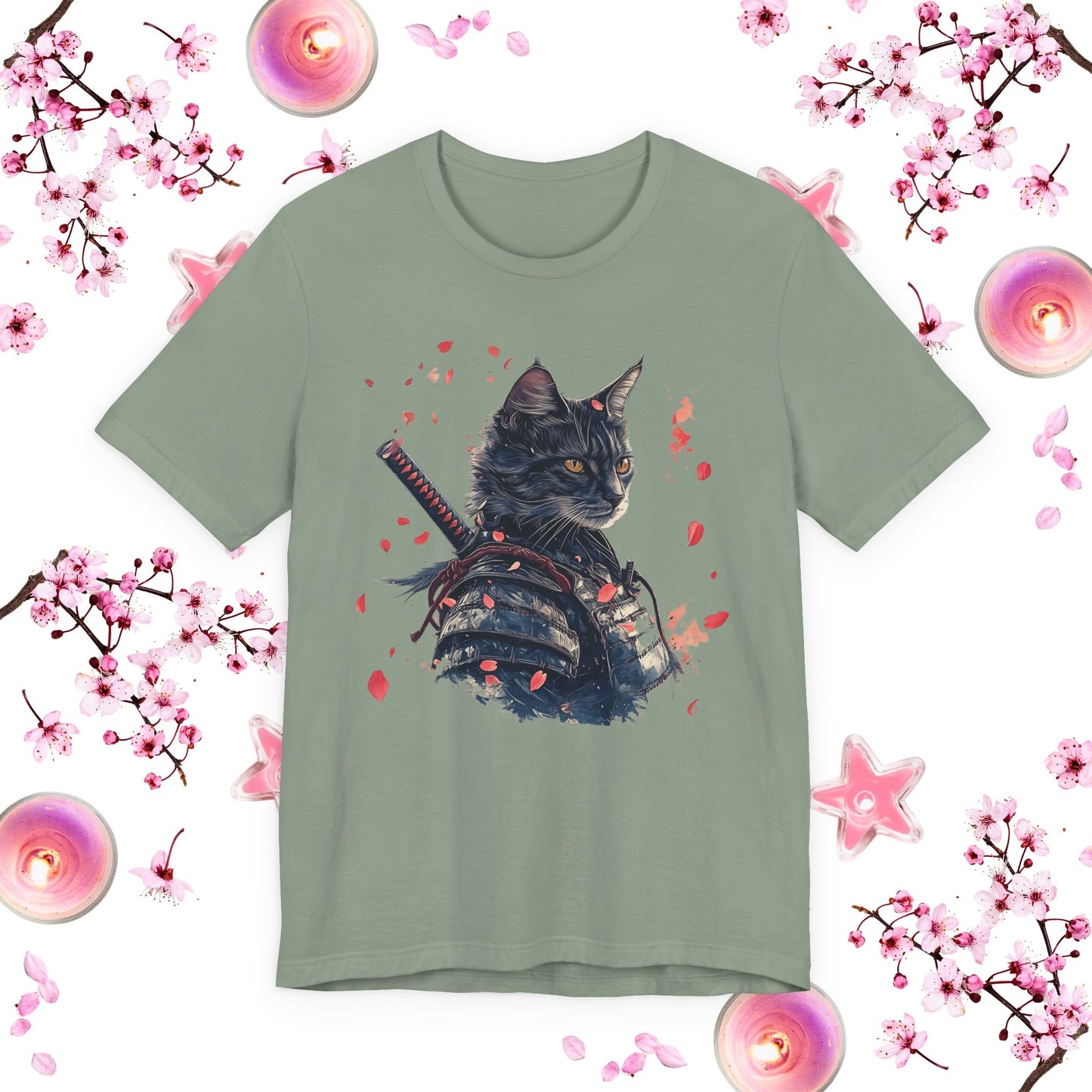 Samurai Cat Warrior Tee - Unisex