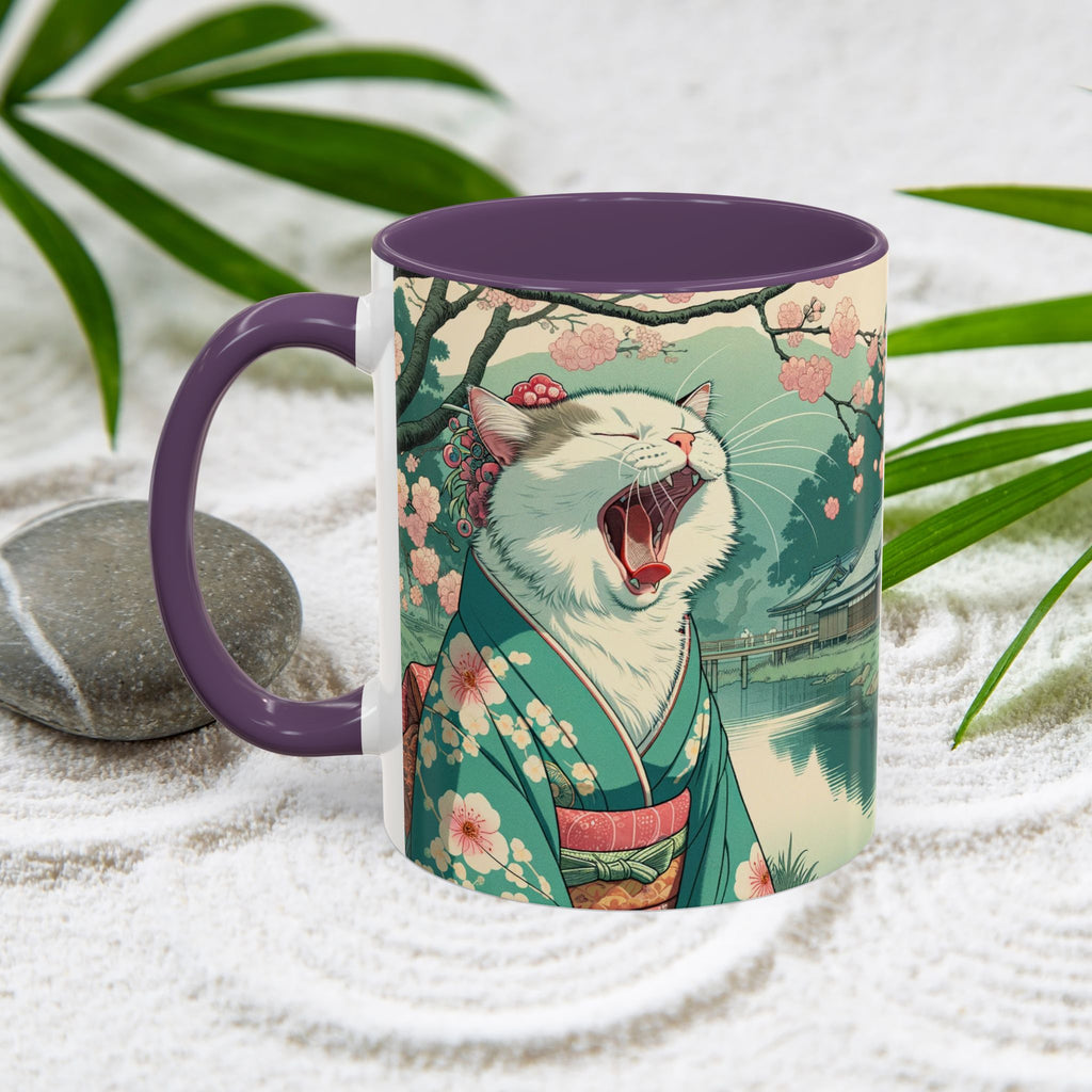Cute Geisha Cat Mug - Kimono Cat Lover Gift