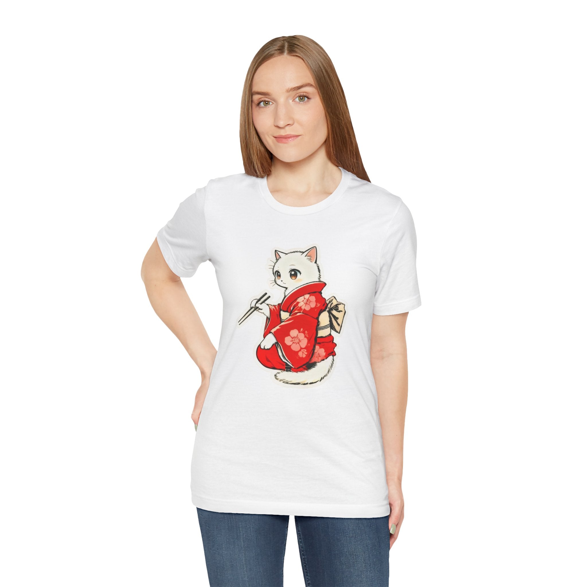 Sushi Kimono Cat Shirt - Cute Japanese Tee