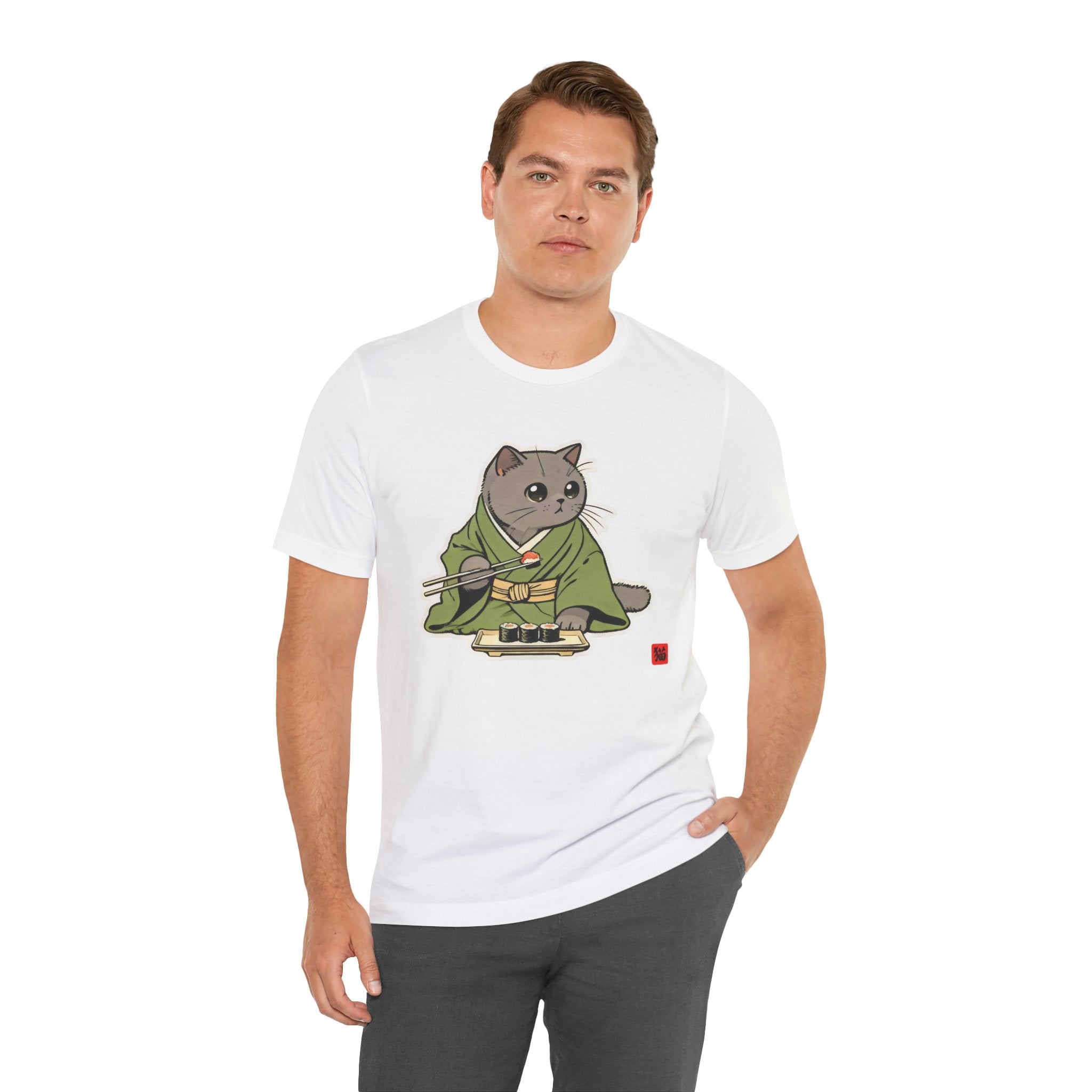 Sushi Cat Shirt - Adorable Japanese Cat Tee for British Shorthair Lovers - Kimono Cats Collection