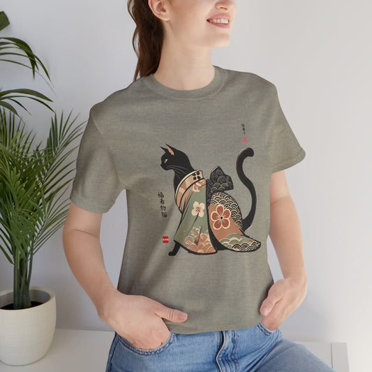 Lucky Kimono Cat Tee – Unisex