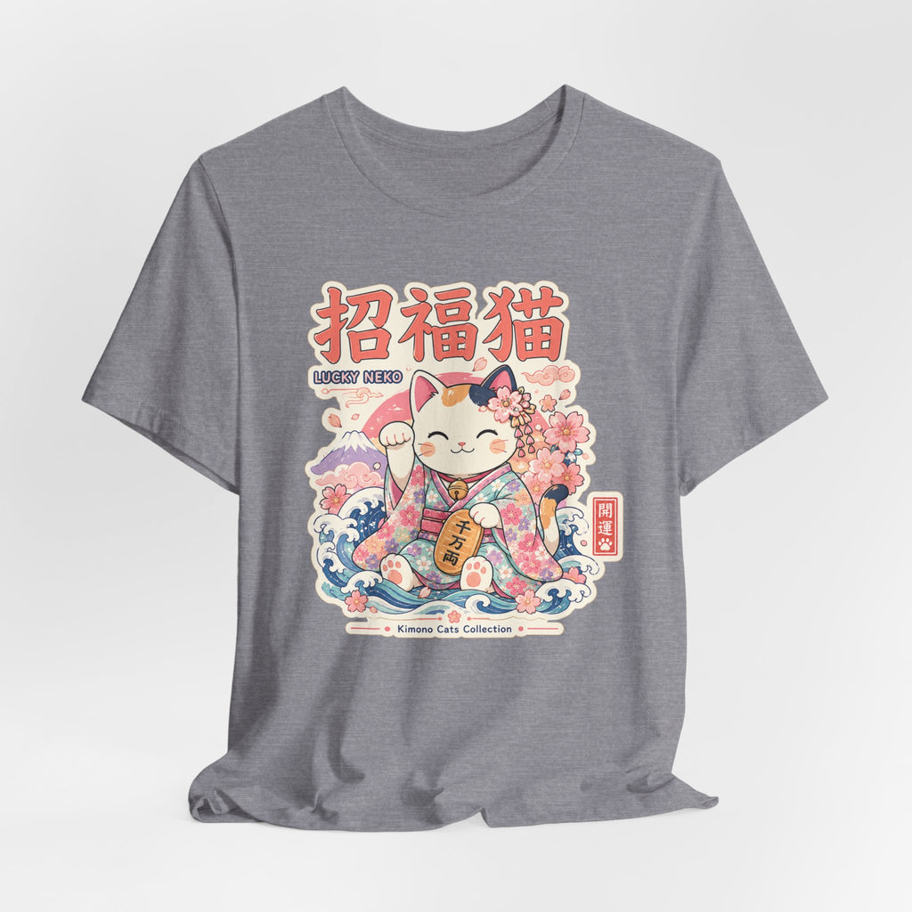 Maneki Neko Lucky Cat Tee — Japanese Good Luck Graphic T-Shirt