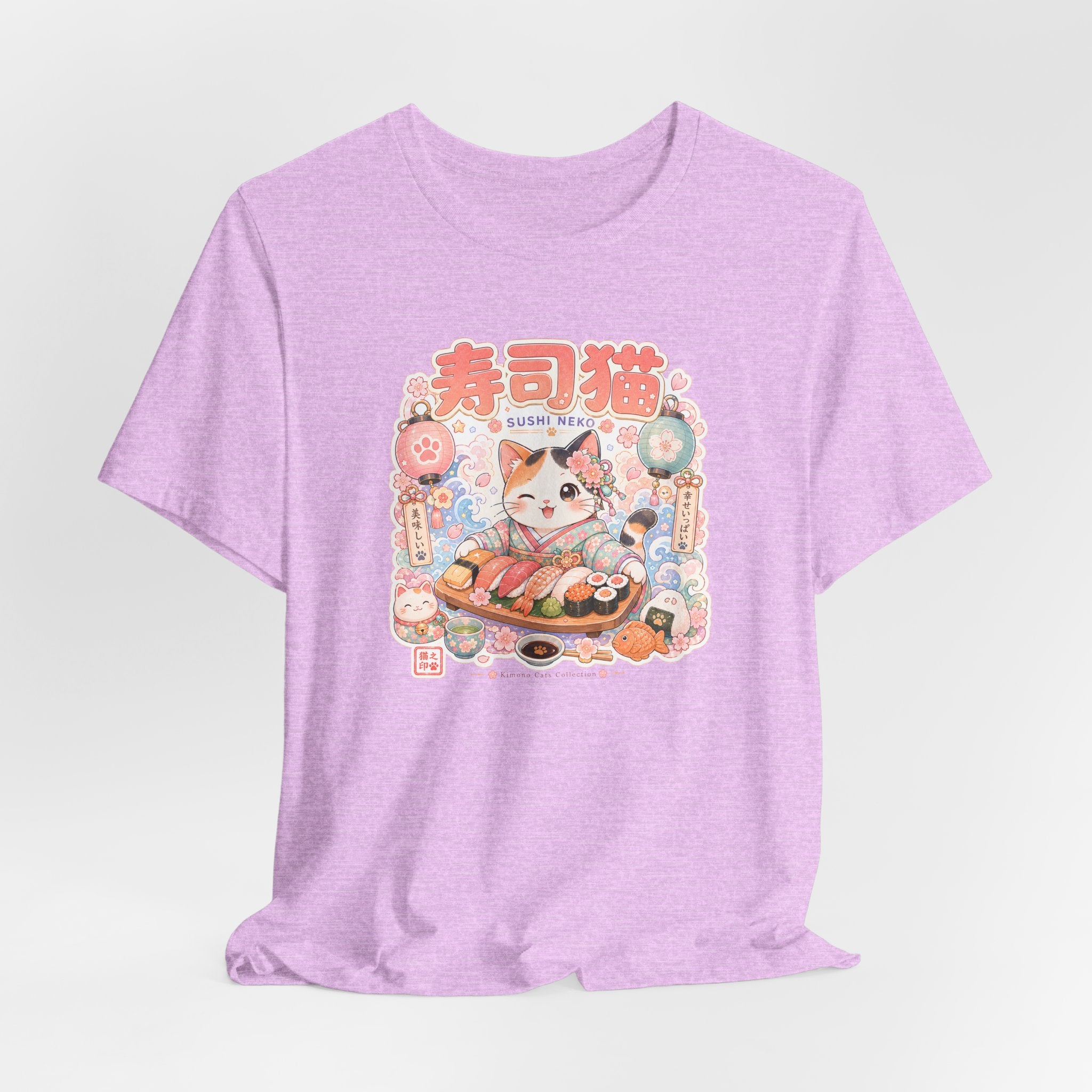 Sushi Cat T-Shirt — Cute Japanese Kawaii Sushi Graphic Tee