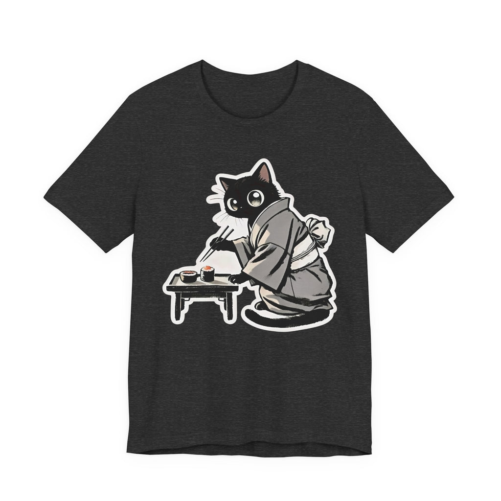 Sushi Cat T-Shirt | Adorable Japanese Cat in Kimono Design - Kimono Cats Collection