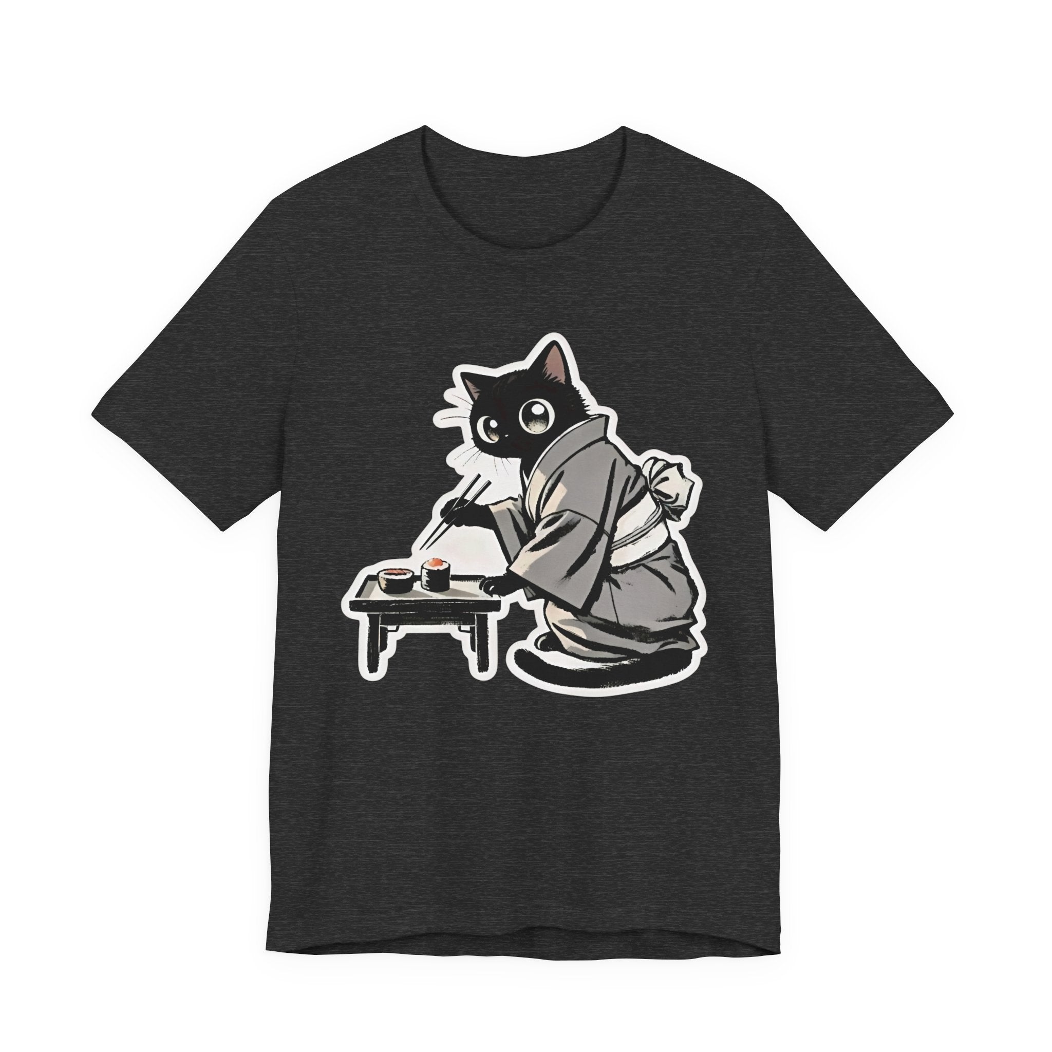 Sushi Cat T-Shirt | Adorable Japanese Cat in Kimono Design - Kimono Cats Collection