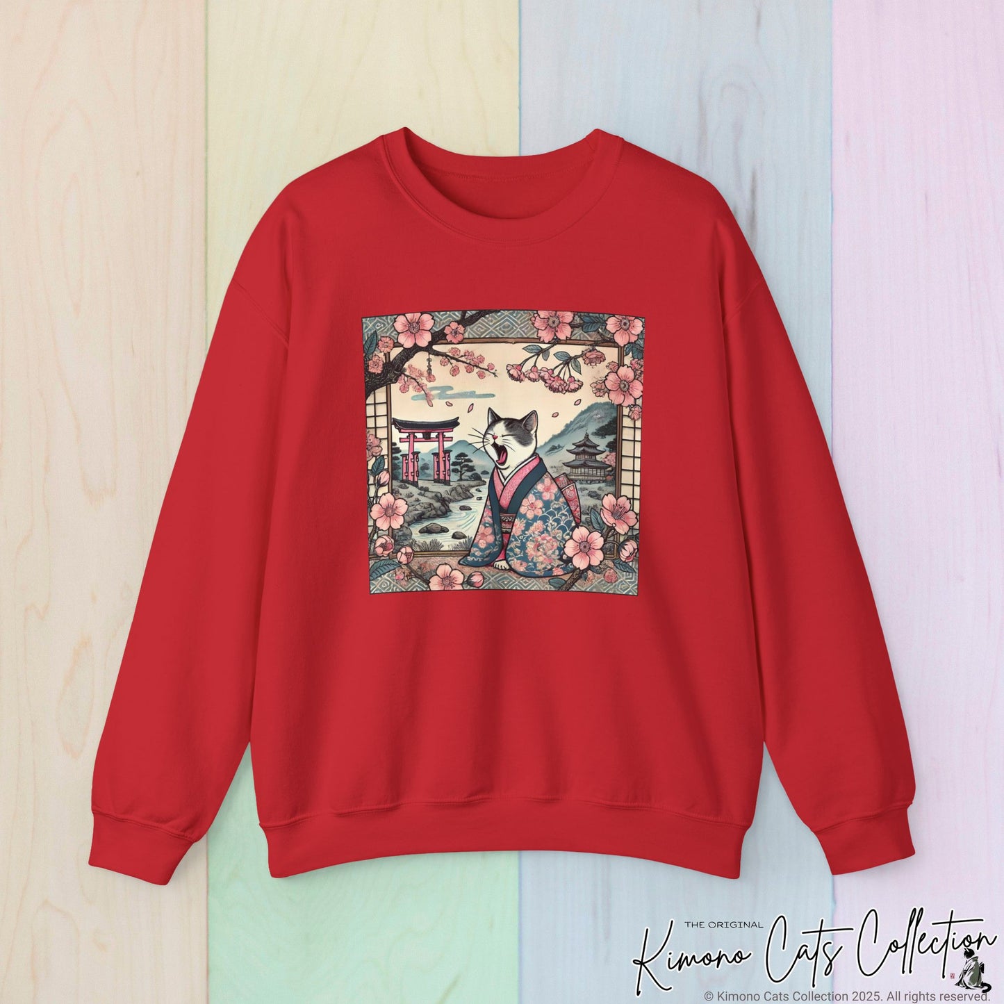 Cute Geisha Cat Sweatshirt