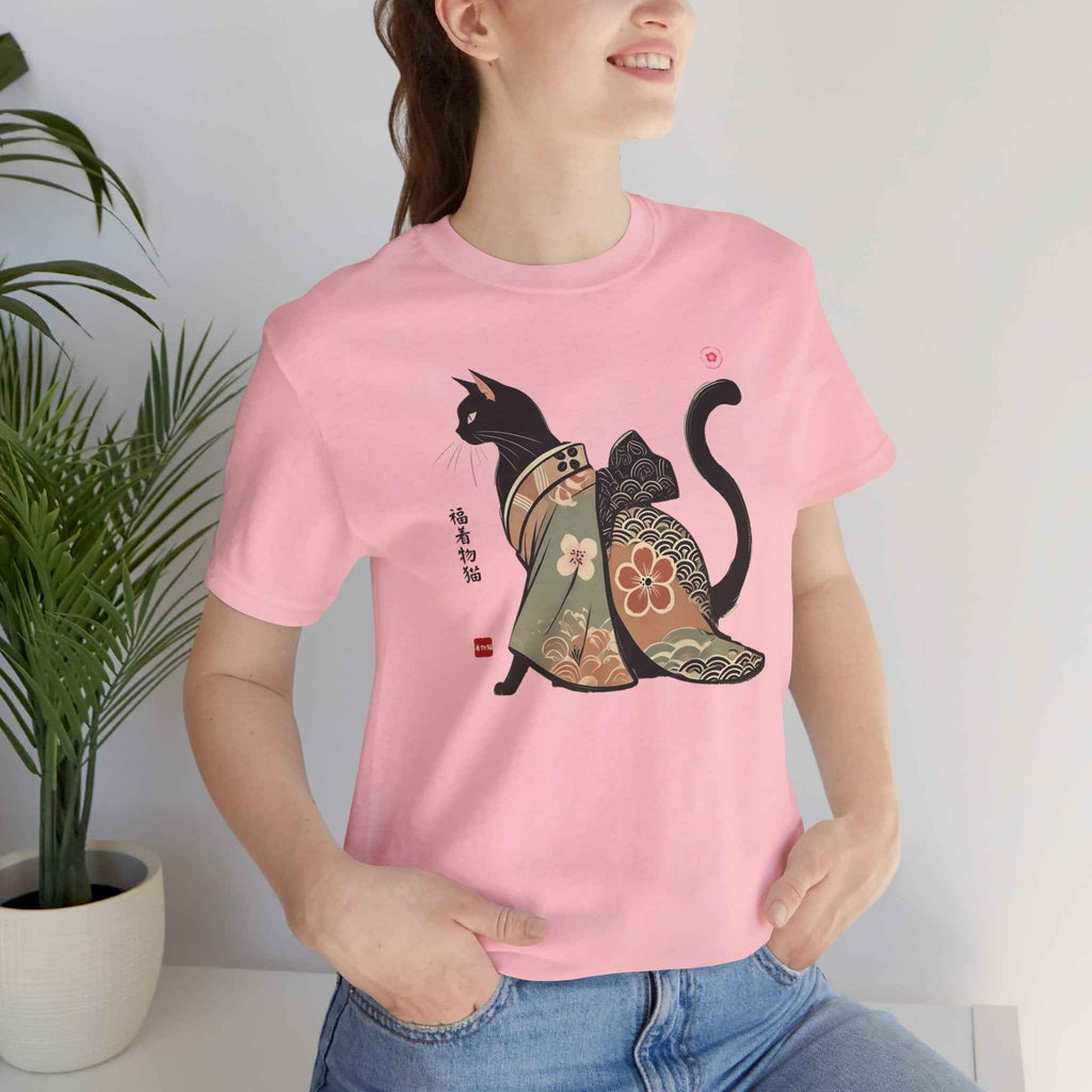 Lucky Kimono Cat Tee – Unisex