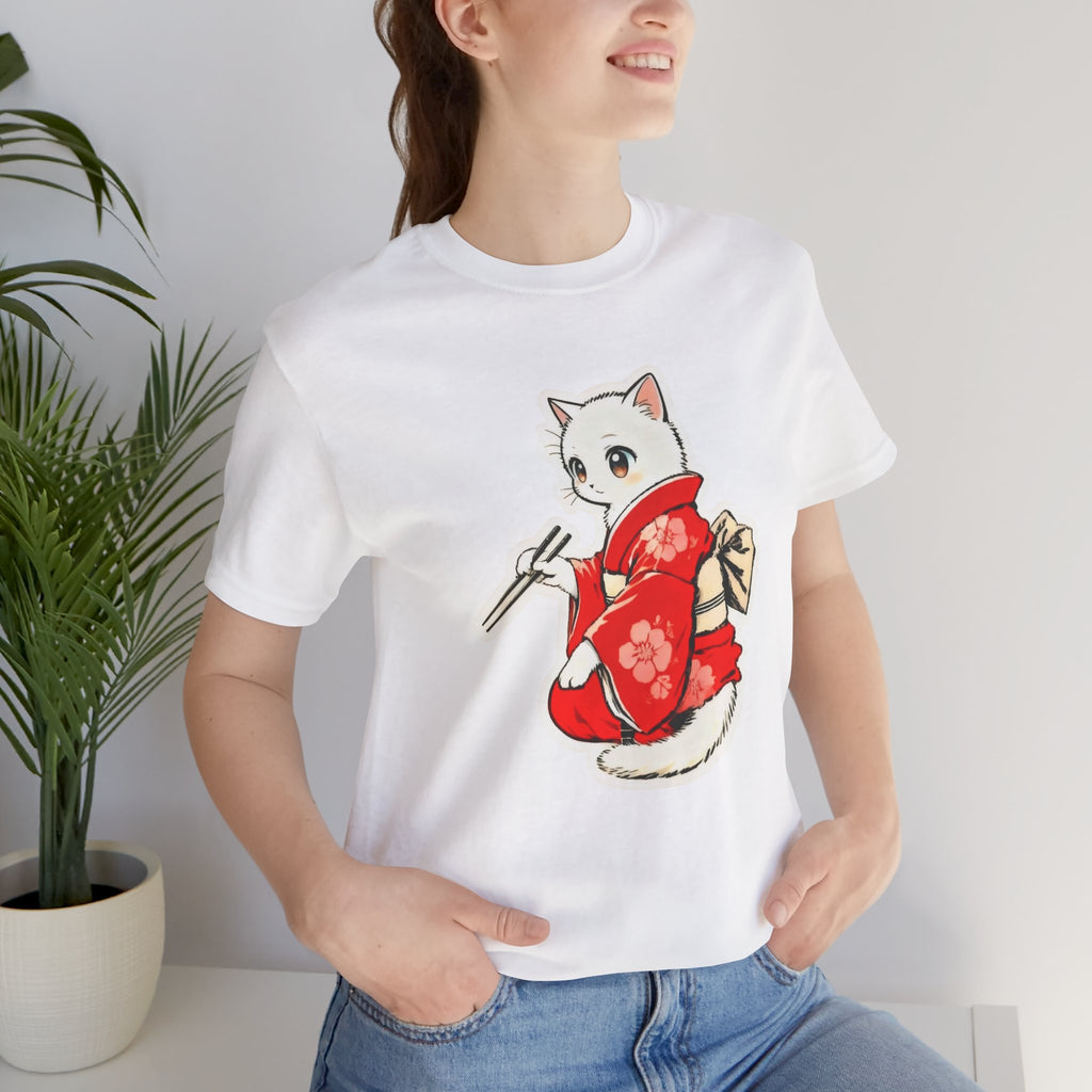 Sushi Kimono Cat Shirt - Cute Japanese Tee