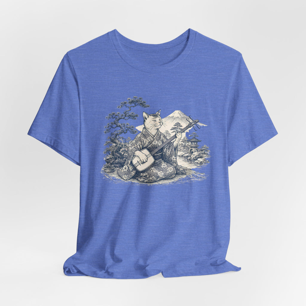 Foxy Banjo Graphic Tee — Vintage Fox Playing Banjo Nature T-Shirt
