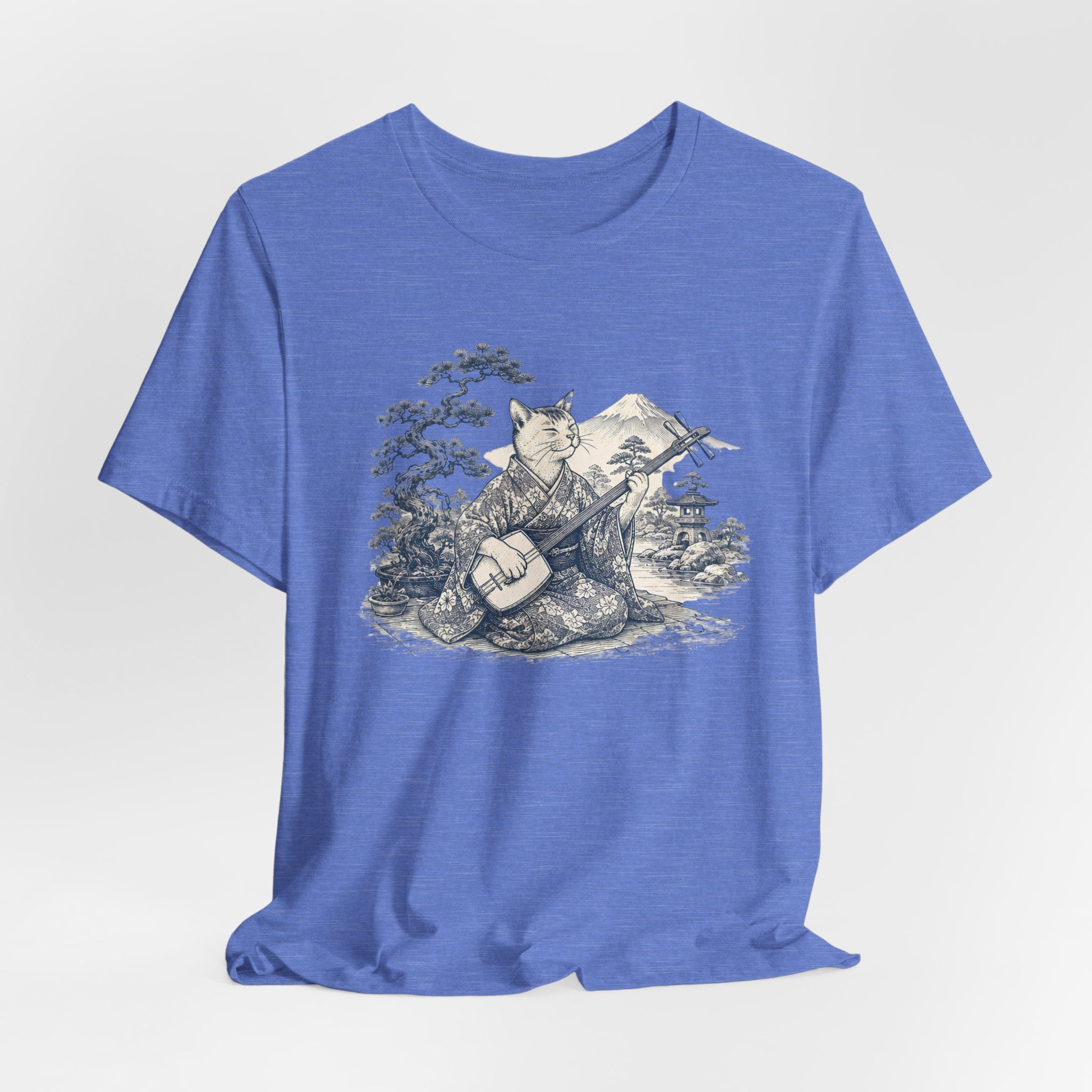 Foxy Banjo Graphic Tee — Vintage Fox Playing Banjo Nature T-Shirt