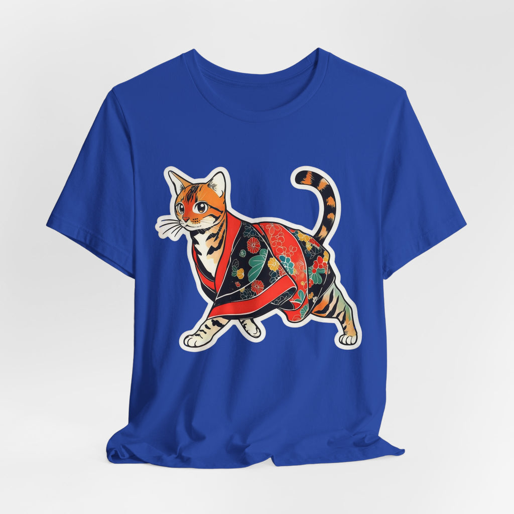 Cute Japanese Cat Shirt Kimono Kitty Tee