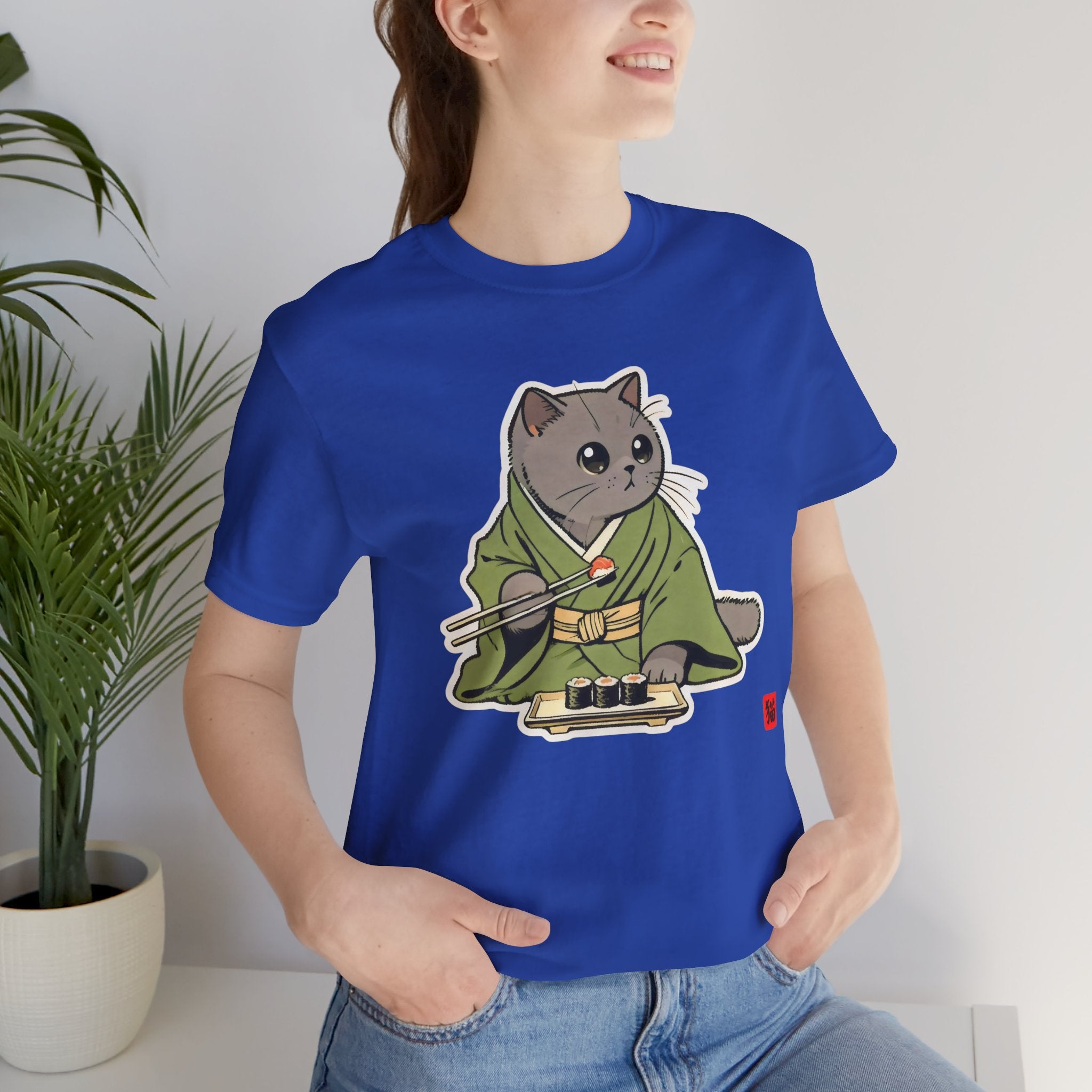 Sushi Cat Shirt - Adorable Japanese Cat Tee for British Shorthair Lovers - Kimono Cats Collection