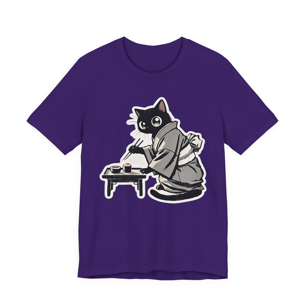 Sushi Cat T-Shirt | Adorable Japanese Cat in Kimono Design - Kimono Cats Collection