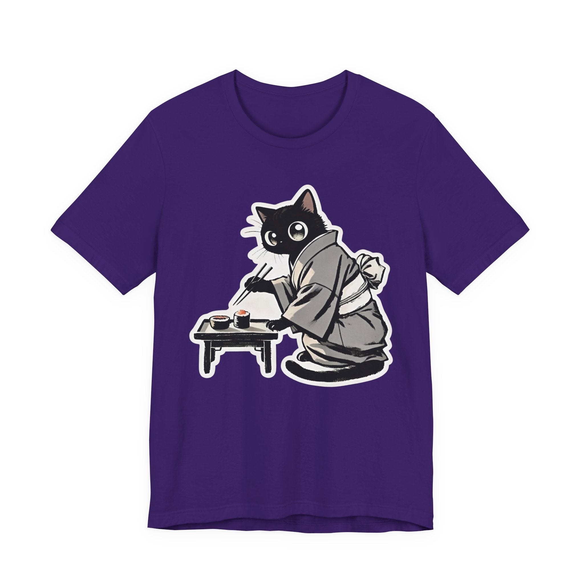 Sushi Cat T-Shirt | Adorable Japanese Cat in Kimono Design - Kimono Cats Collection