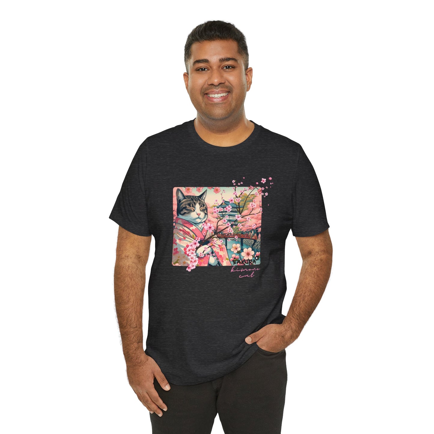 Sakura Kimono Cat Tee - Unisex