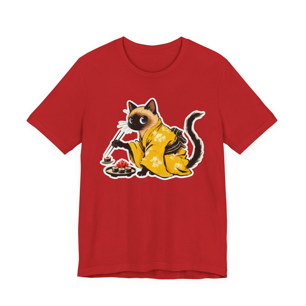 Kawaii Sushi Cat Tee - Japanese Cat Shirt