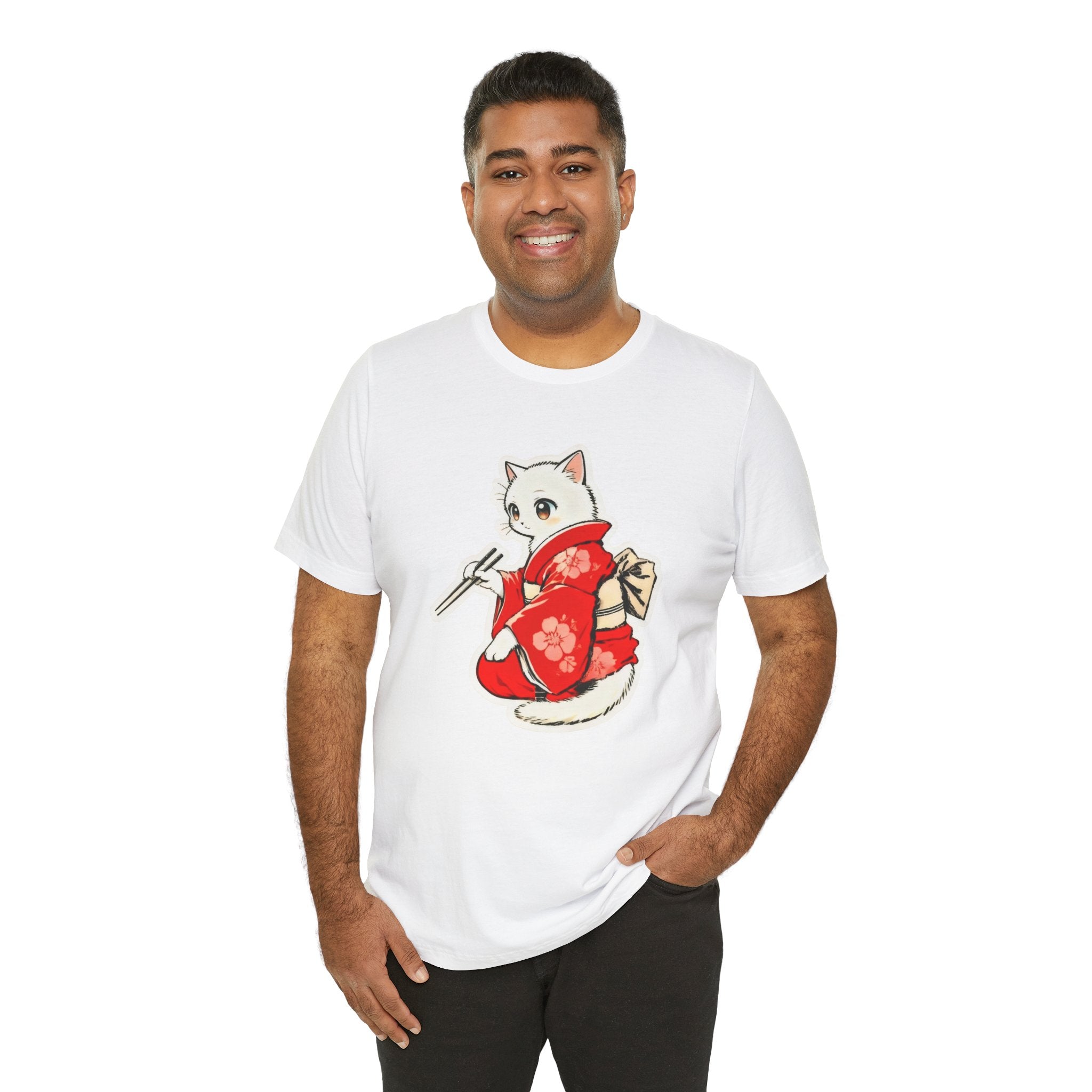 Sushi Kimono Cat Shirt - Cute Japanese Tee