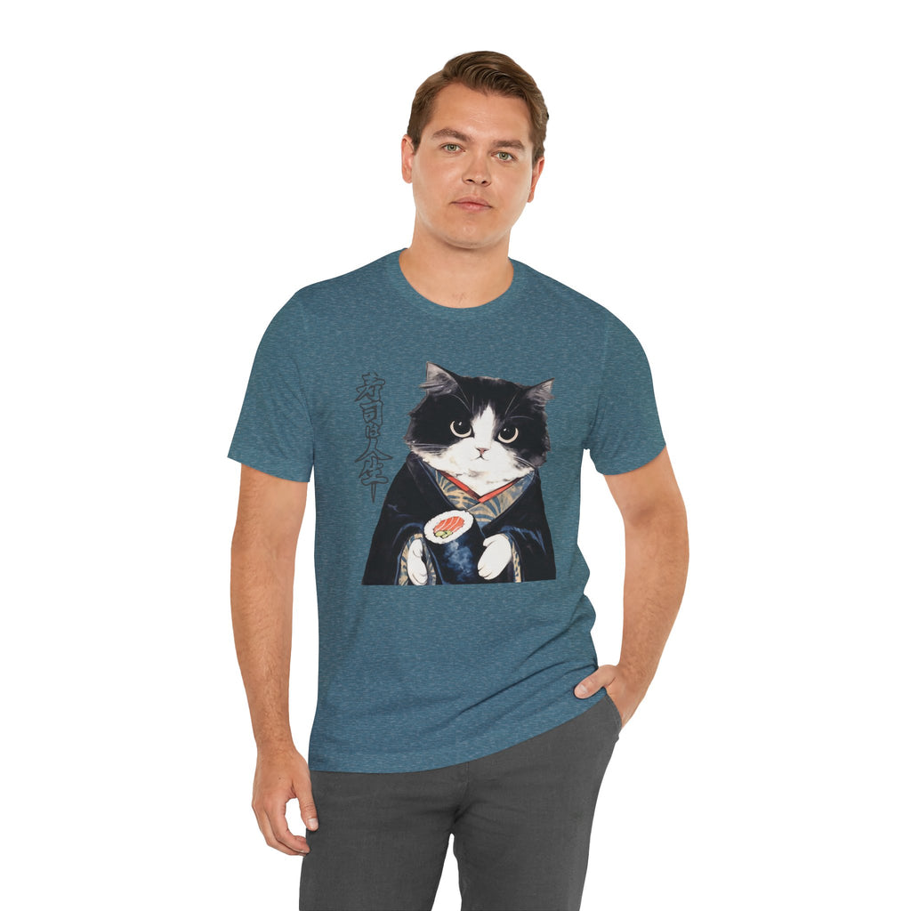Japanese Neko Cat Tee | Cat in Kimono Shirt