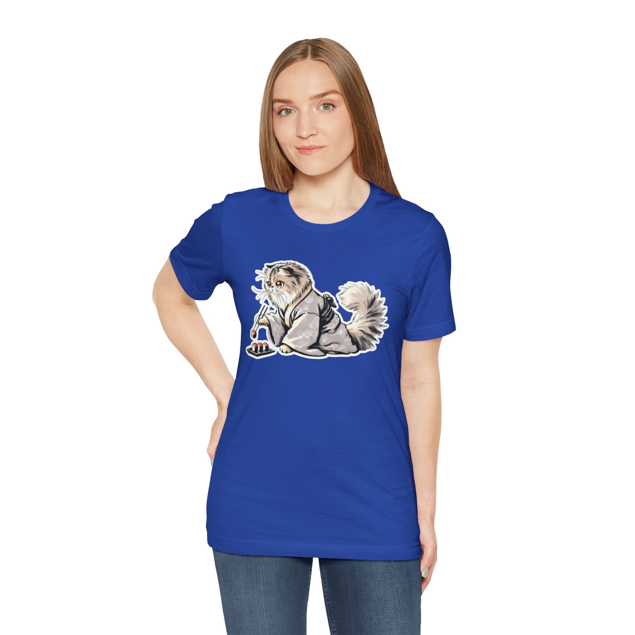Sushi Cat Chopsticks Shirt - Cute Japanese Tee