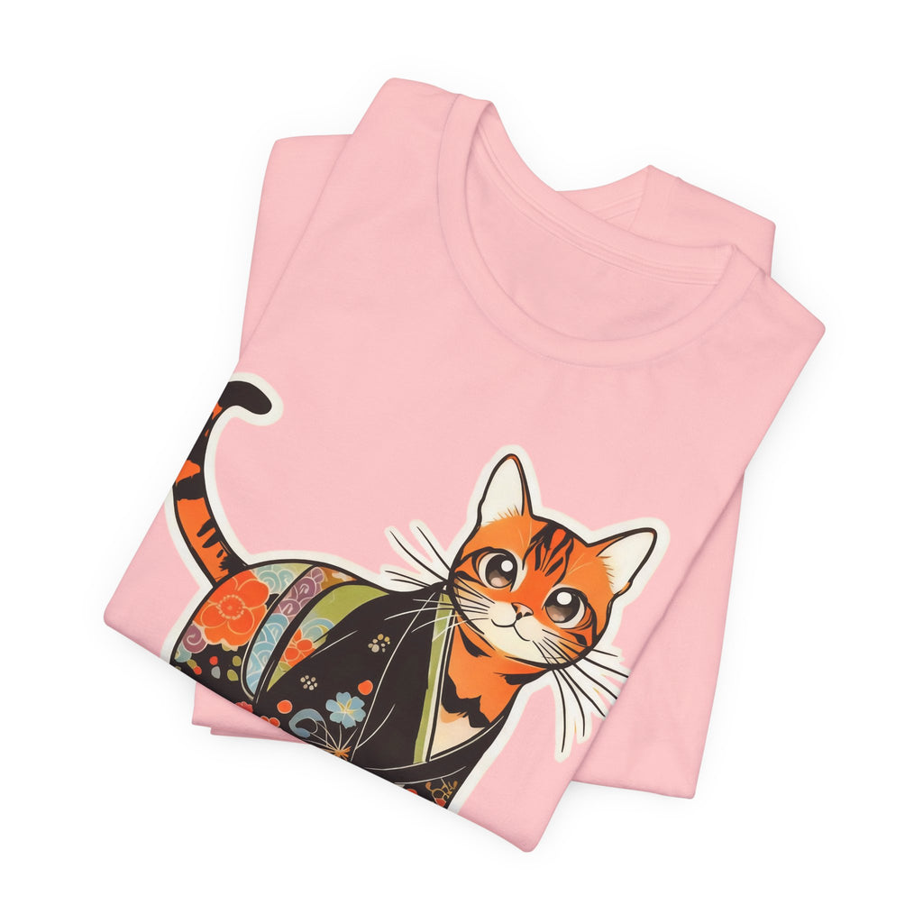 Kawaii Kimono Cat Shirt Japan Gift Tee