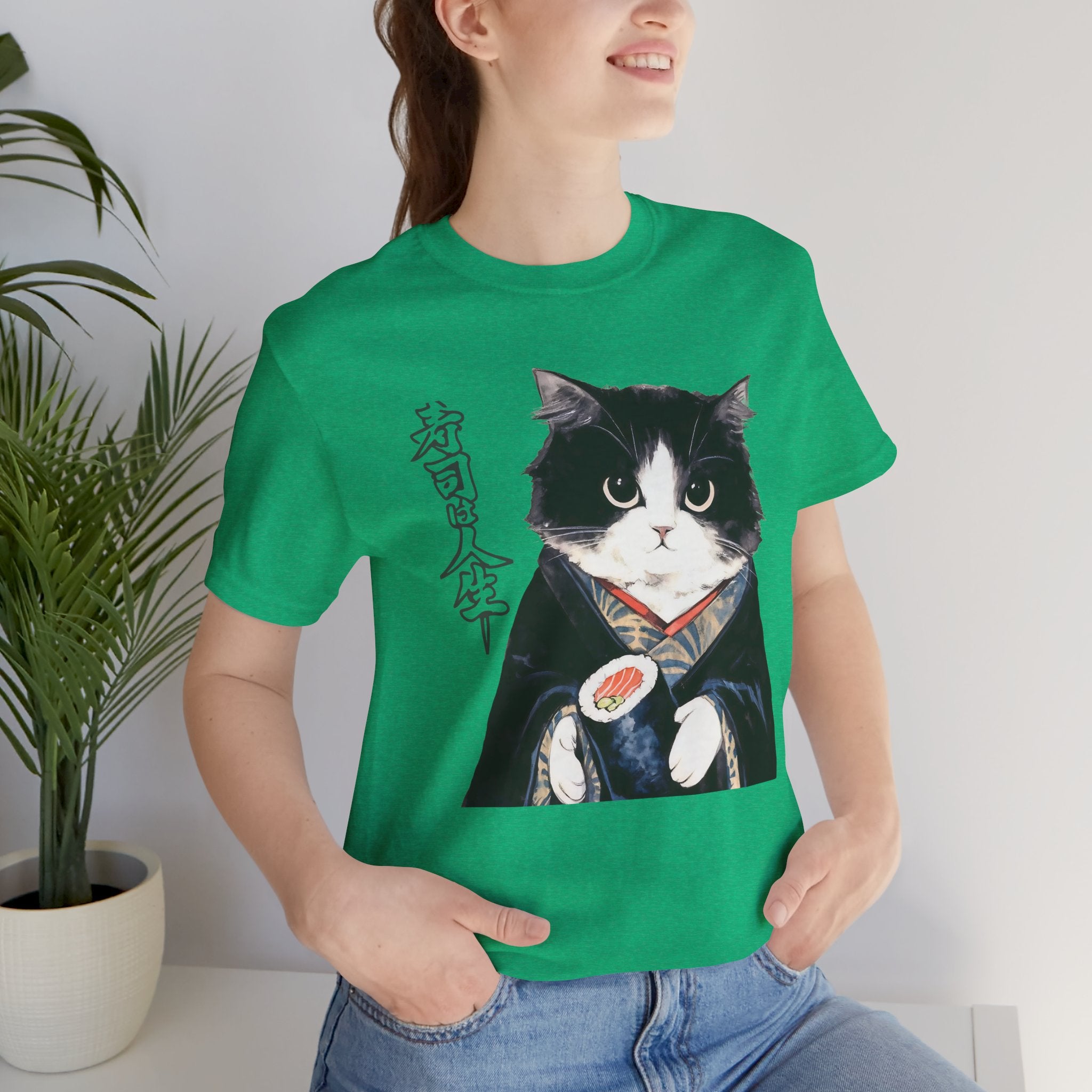Japanese Neko Cat Tee | Cat in Kimono Shirt