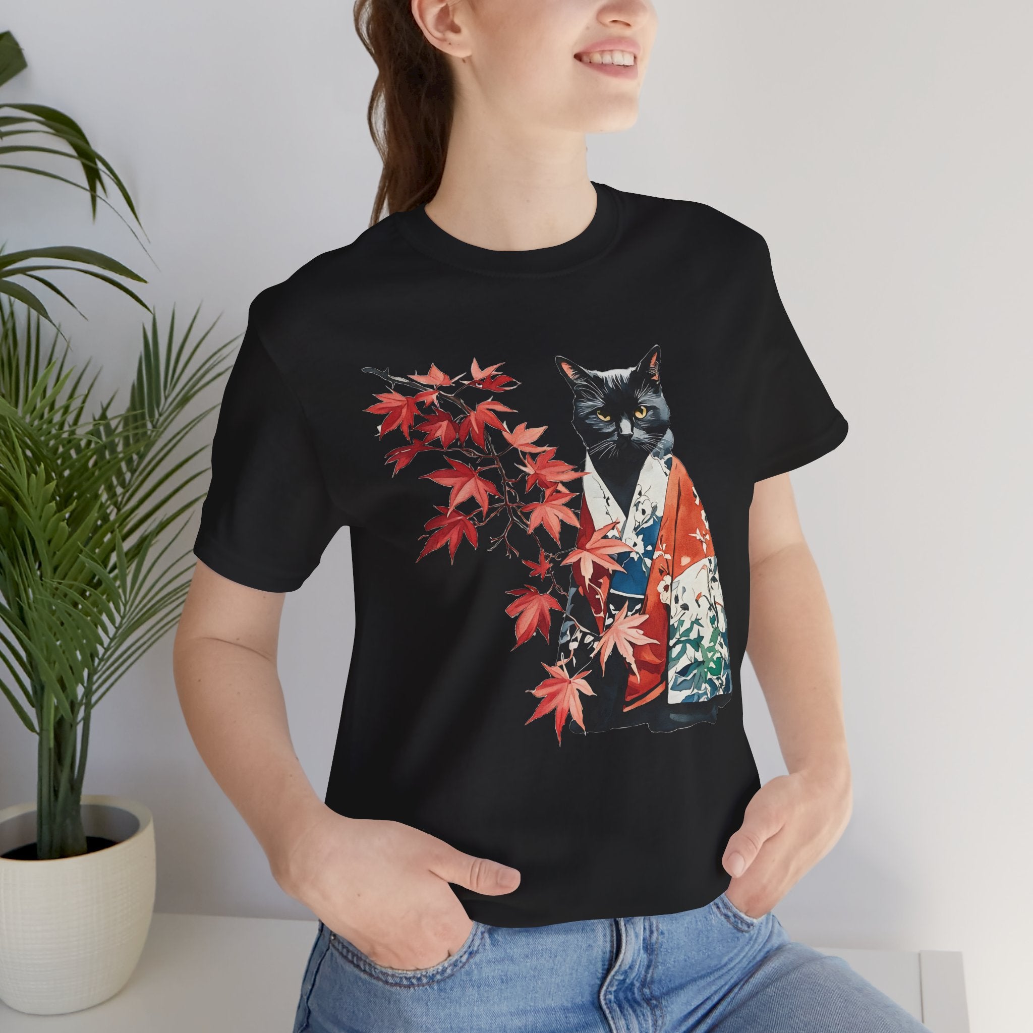 Kimono Cat Tee, Momoji Maple - Unisex