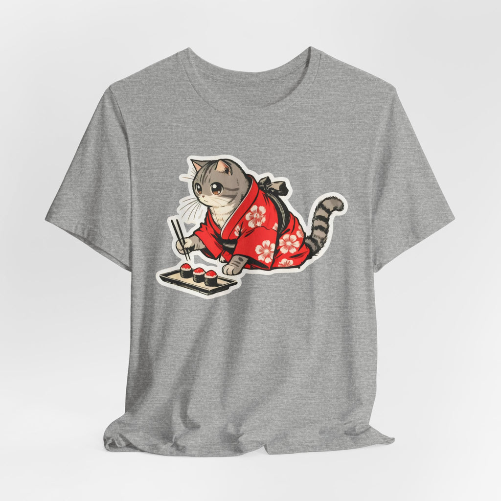 Sushi Cat T-Shirt - Kawaii Kimono Cat