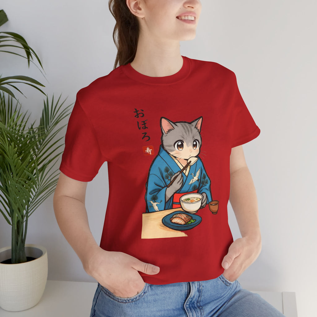 Noodle Kimono Cat Shirt - Japanese Comfort Meal Cat Tee