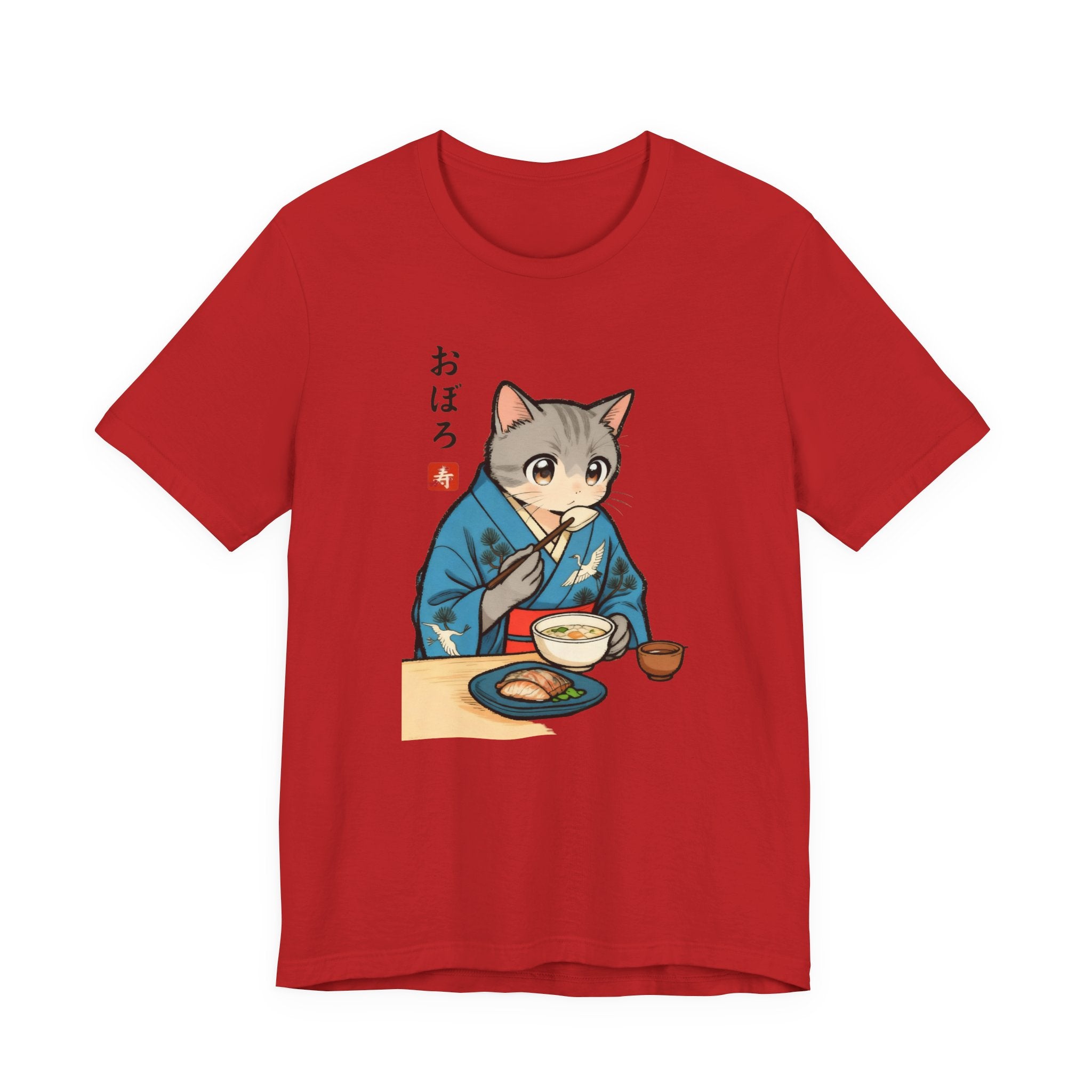 Noodle Kimono Cat Shirt - Japanese Comfort Meal Cat Tee