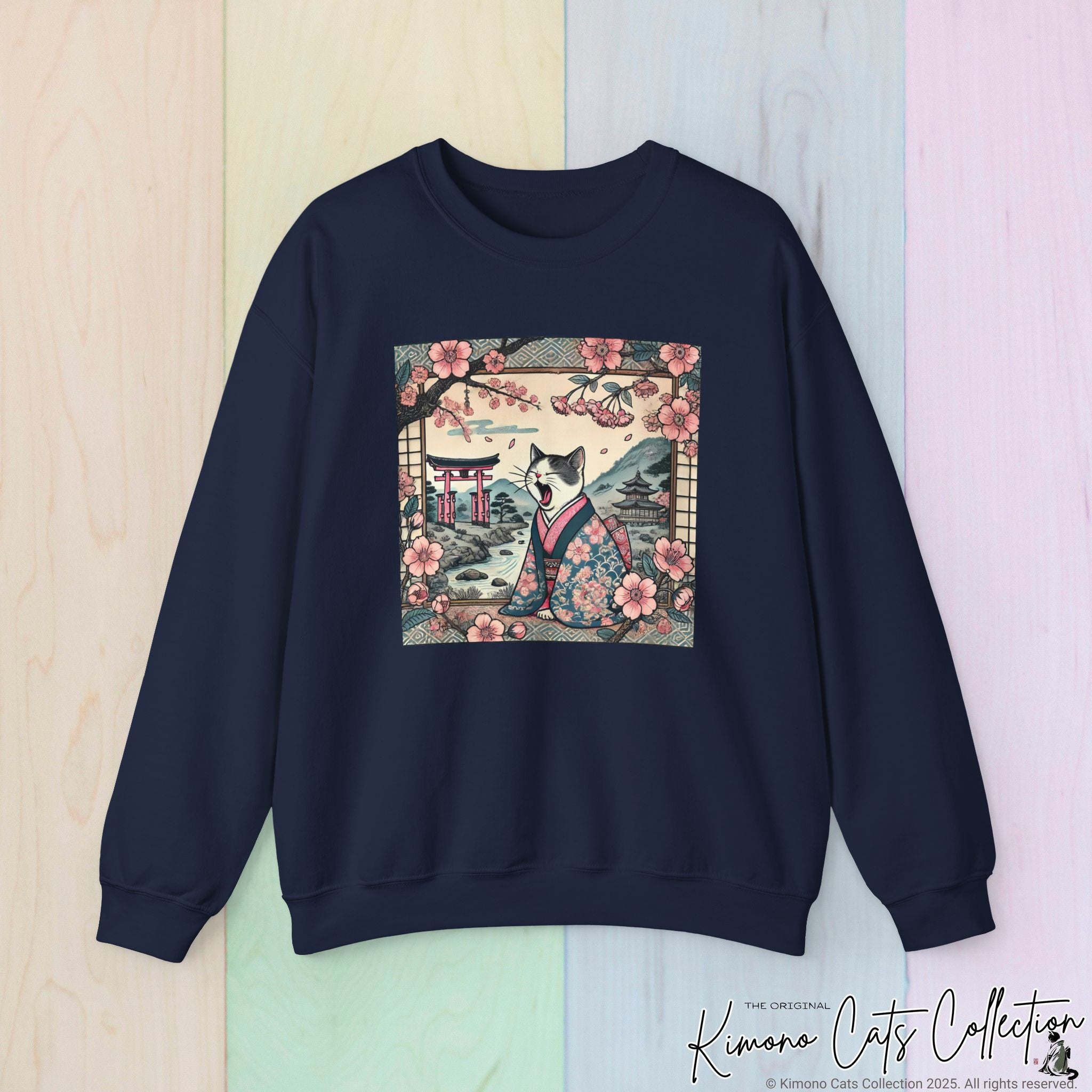 Cute Geisha Cat Sweatshirt