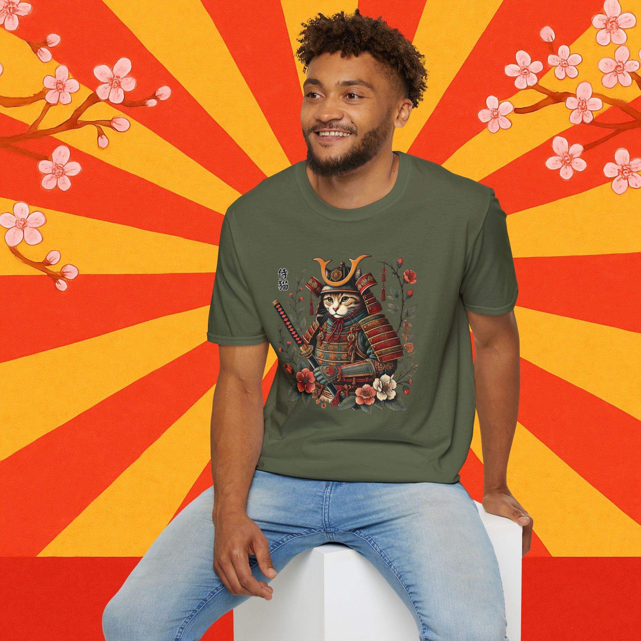 Samurai Cat T-Shirt, Unisex