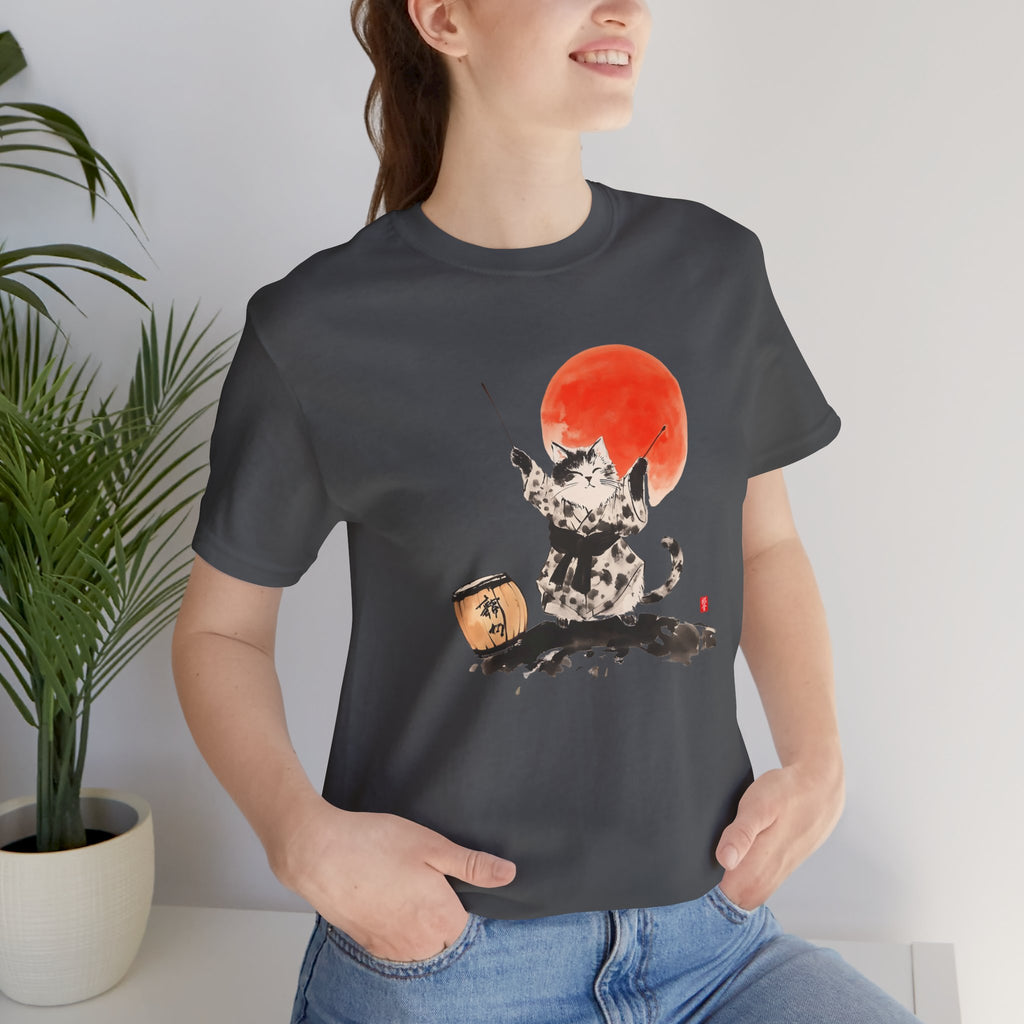 Taiko Drum Cat Tee – Unisex