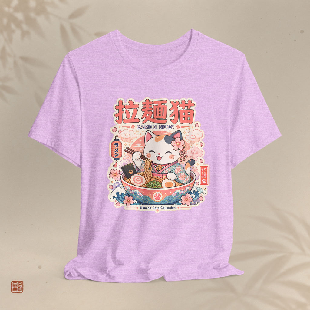 Ramen Maneki Neko T-Shirt — Lucky Cat Ramen Bowl Cute Anime Tee