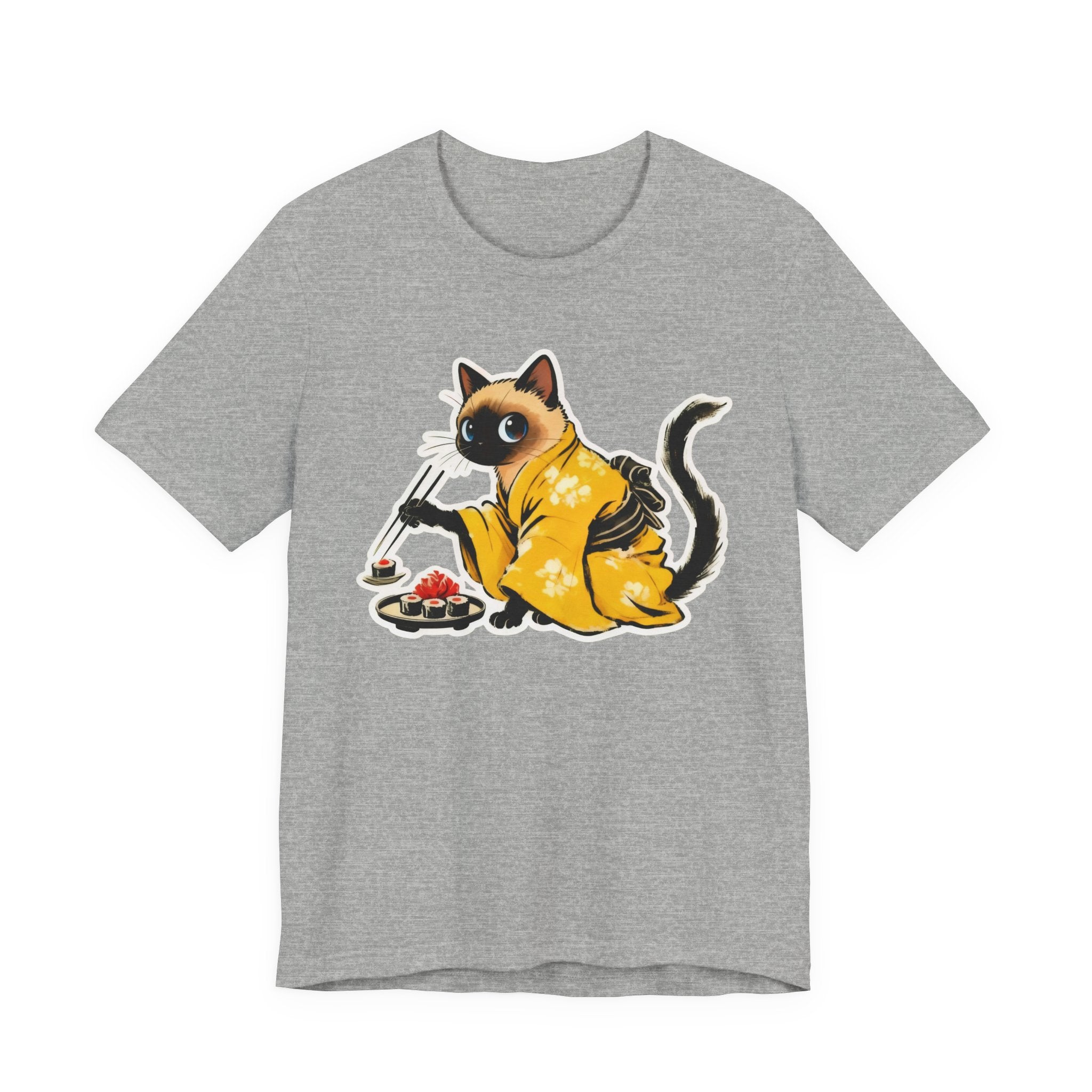 Kawaii Sushi Cat Tee - Japanese Cat Shirt