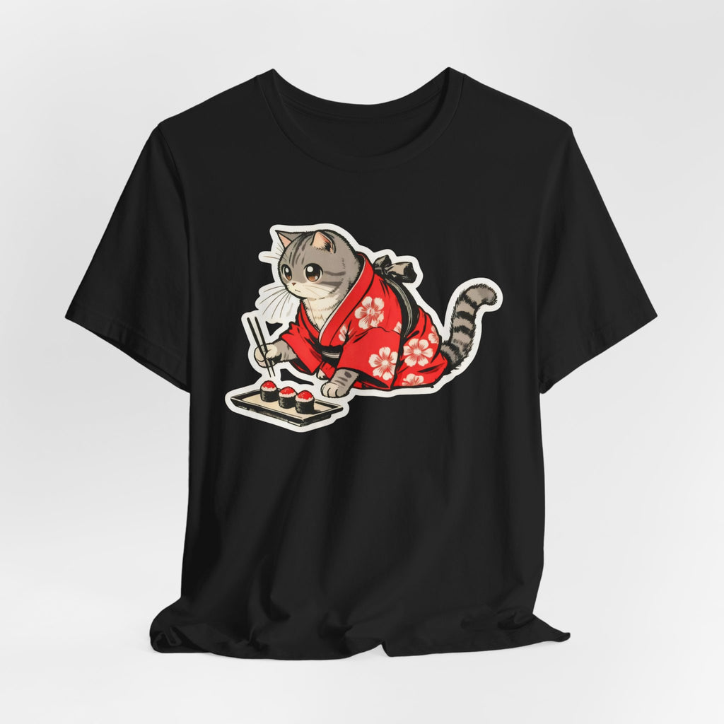 Sushi Cat T-Shirt - Kawaii Kimono Cat