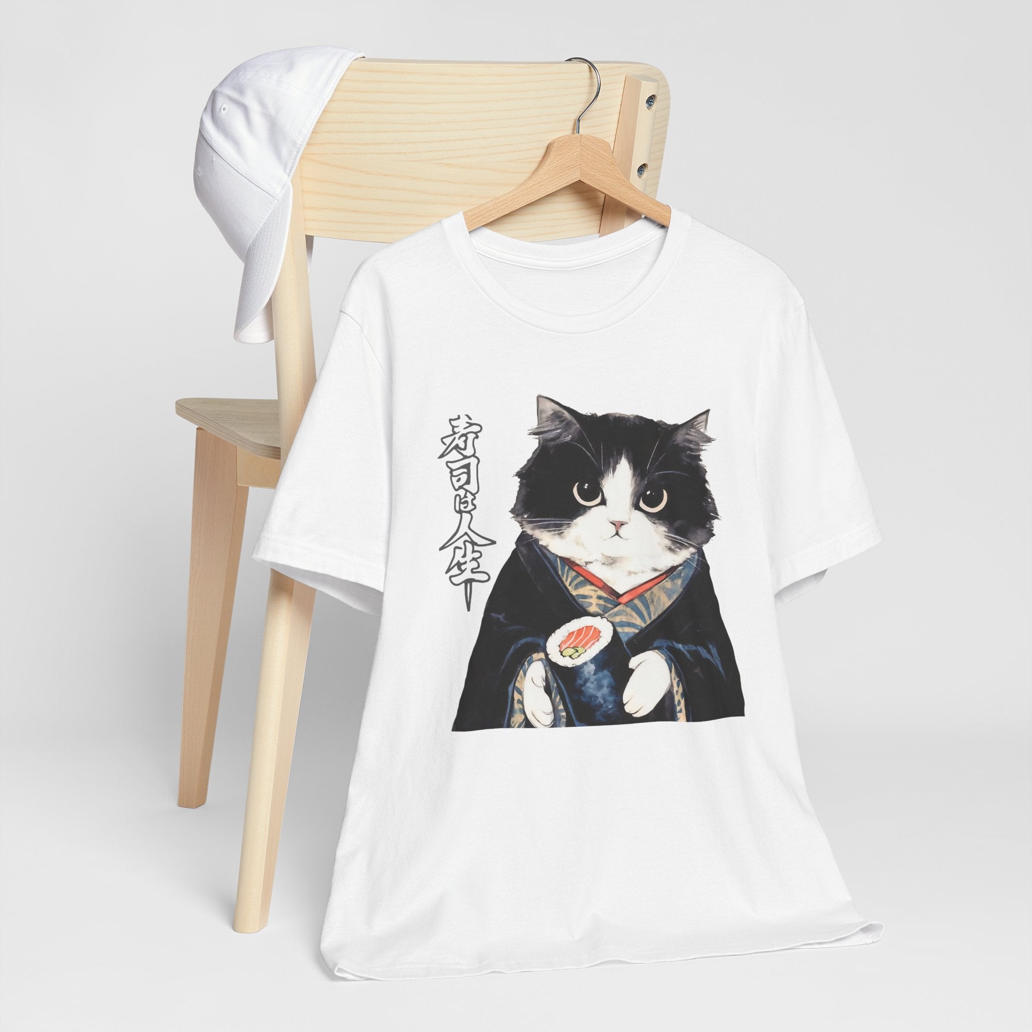 Japanese Neko Cat Tee | Cat in Kimono Shirt