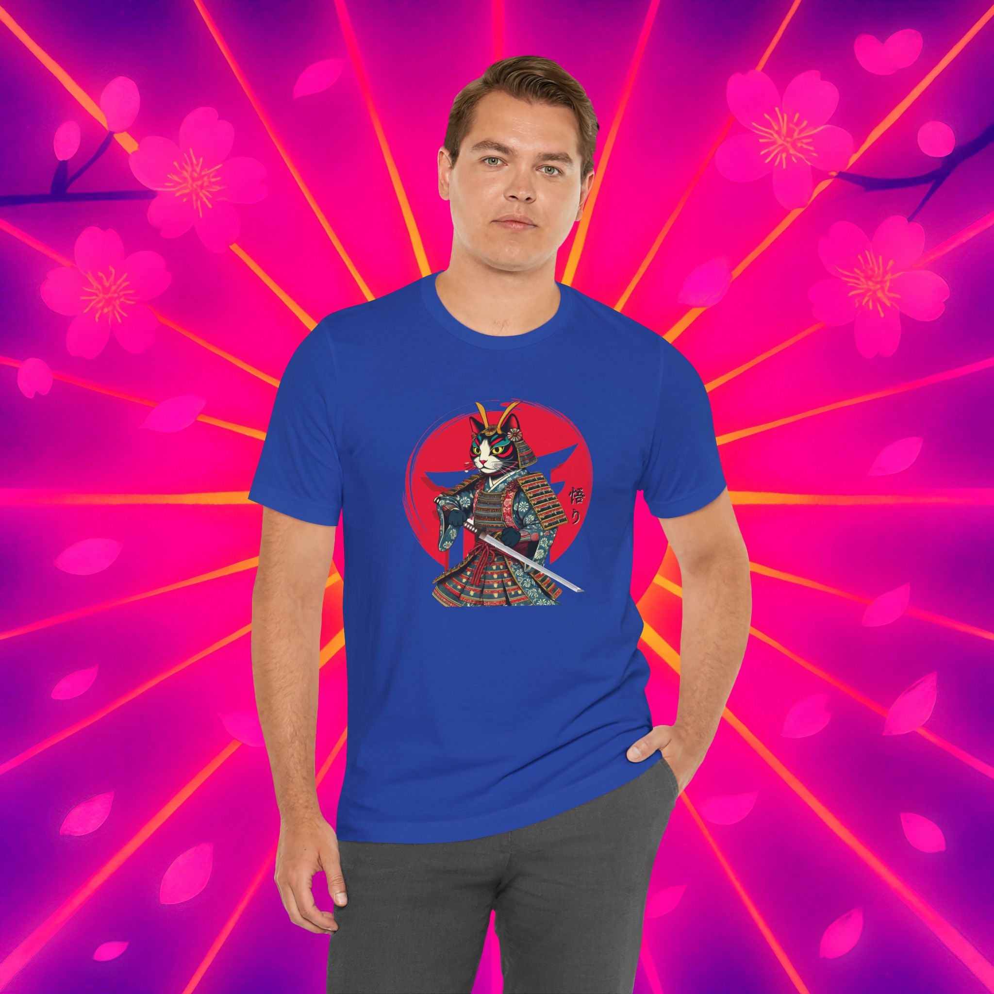 Samurai Cat Warrior Unisex Tee