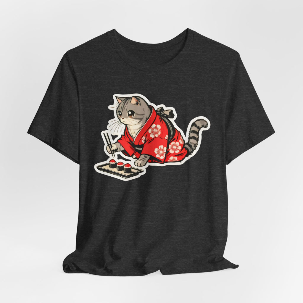 Sushi Cat T-Shirt - Kawaii Kimono Cat